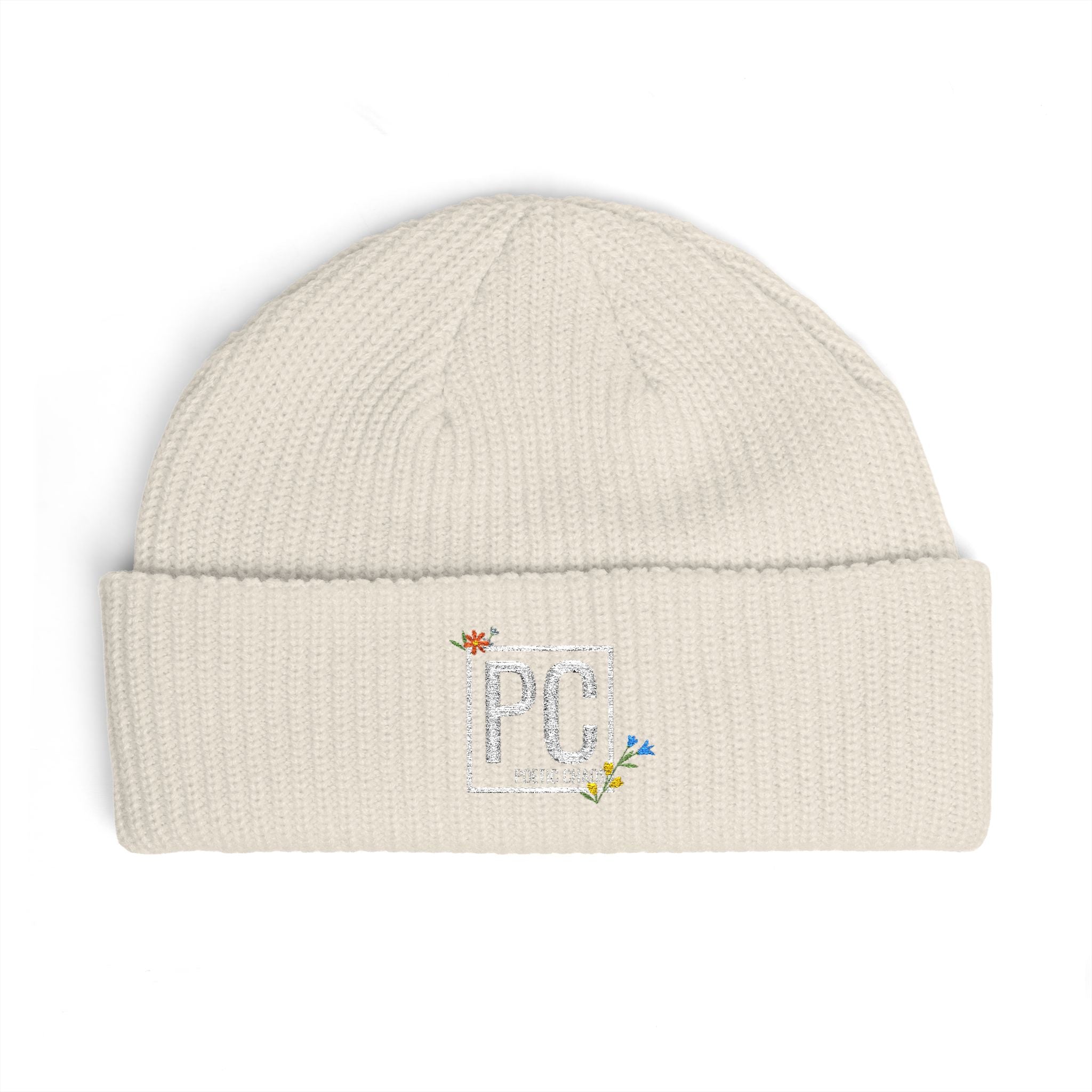 Poetic Chaos pc white floral logo