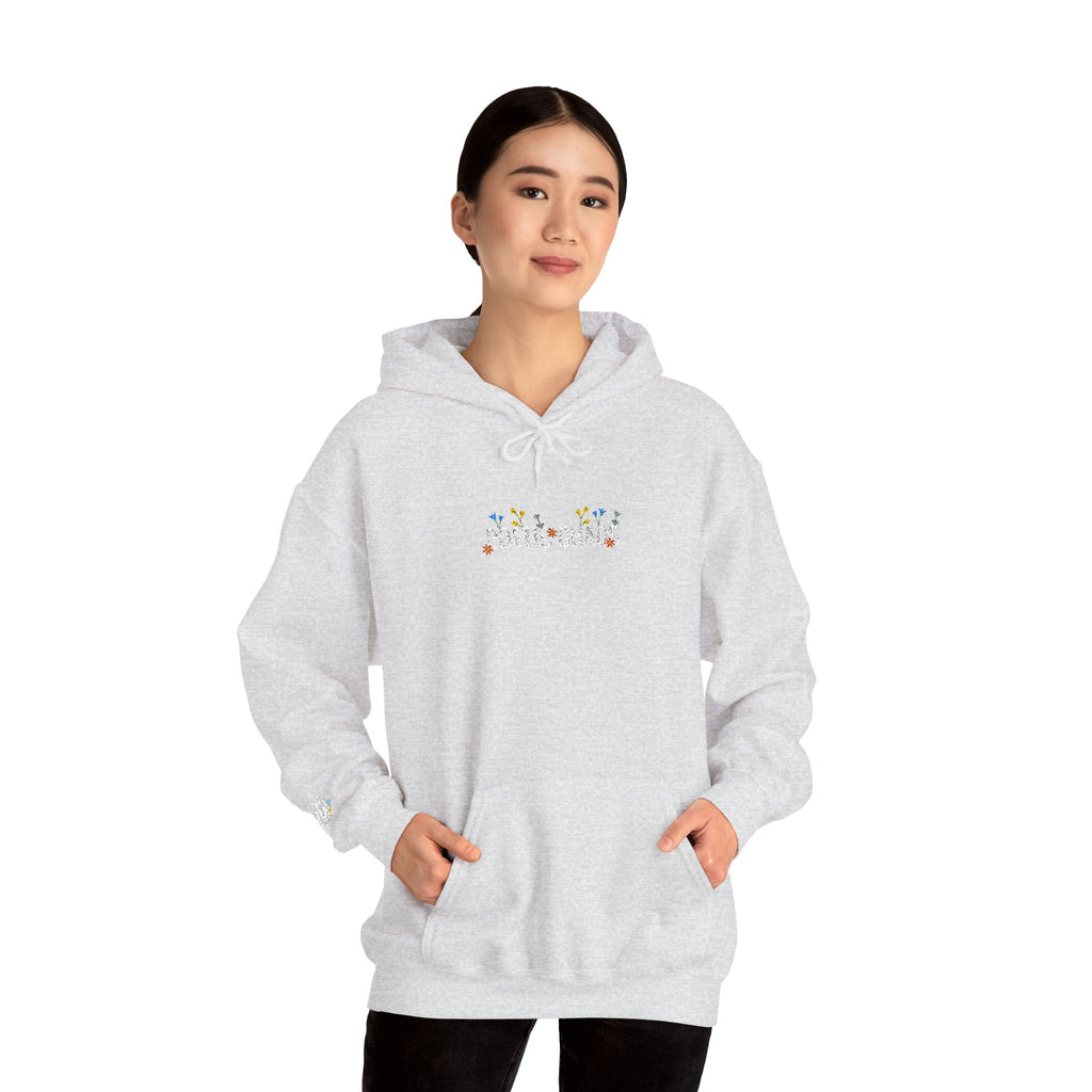 Poetic Chaos Embroided Floral Hoodie