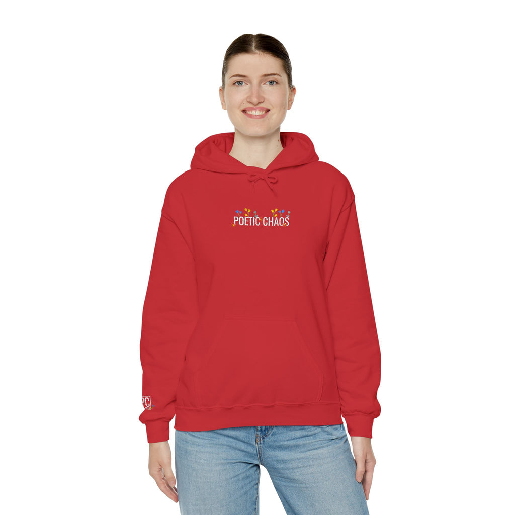 Poetic Chaos Embroided Floral Hoodie
