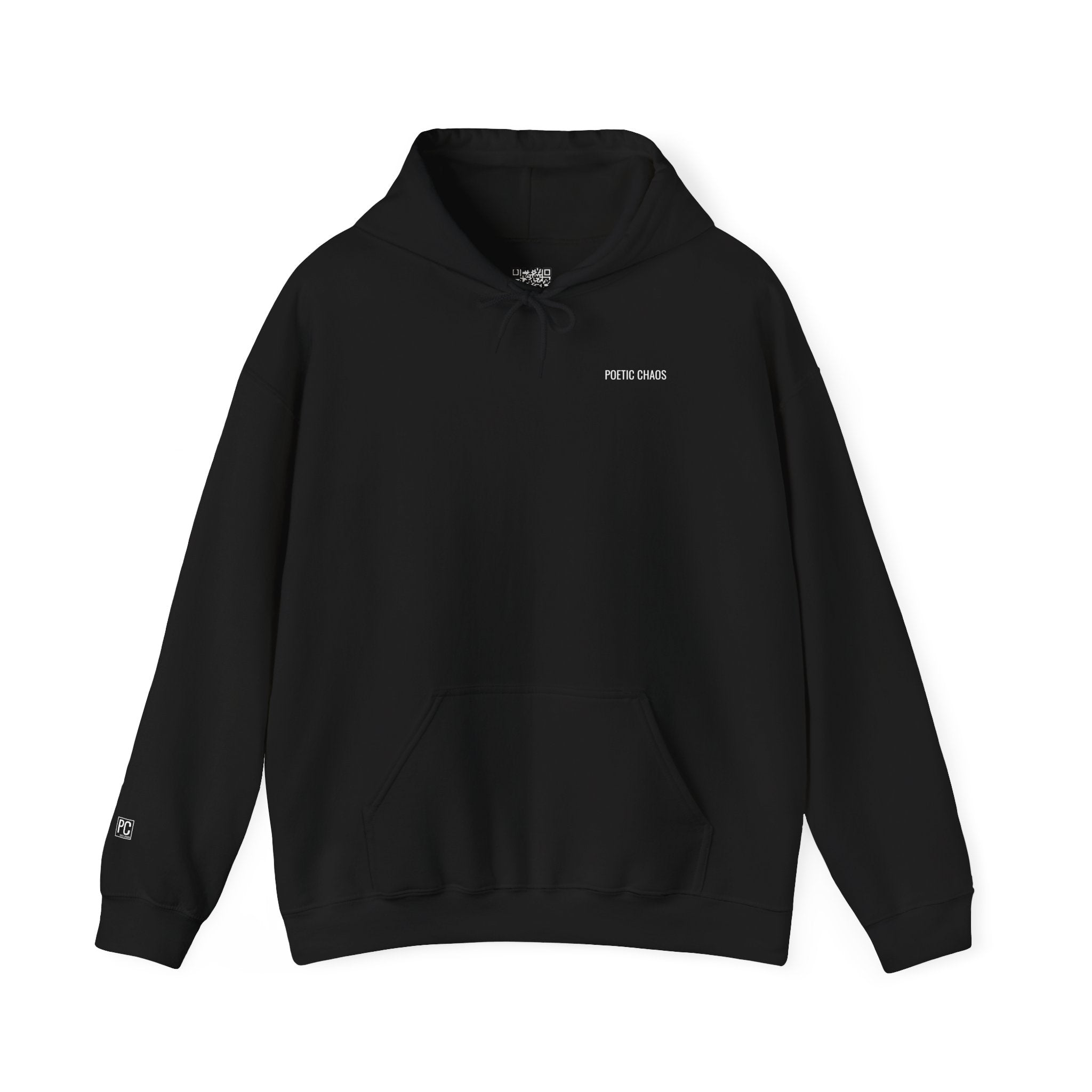 Poetic Chaos Hoodie –White label logo Cozy Streetwear Pullover