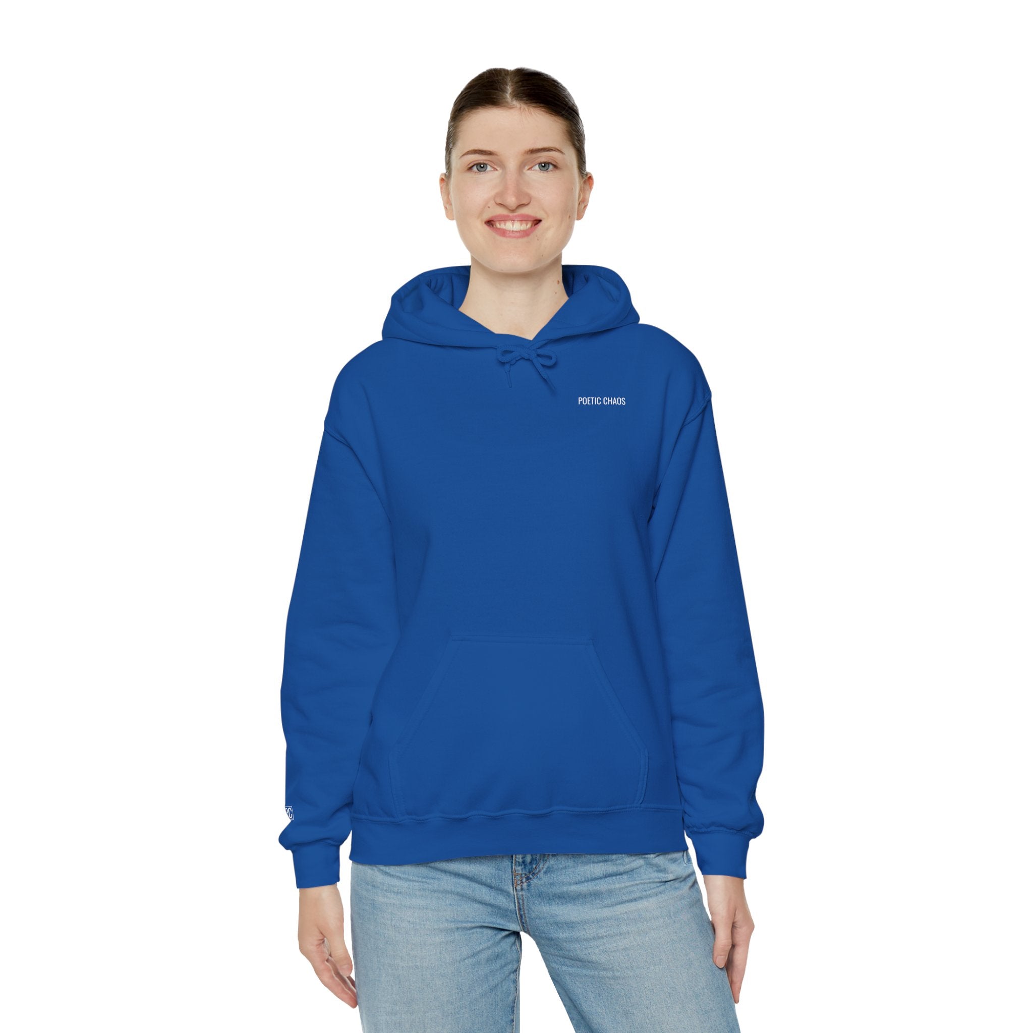 Poetic Chaos Hoodie –White label logo Cozy Streetwear Pullover