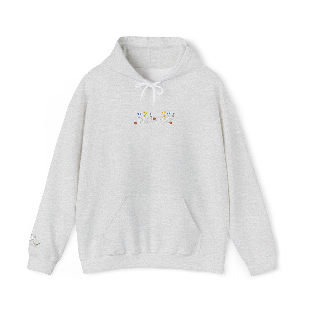 Poetic Chaos Embroided Floral Hoodie