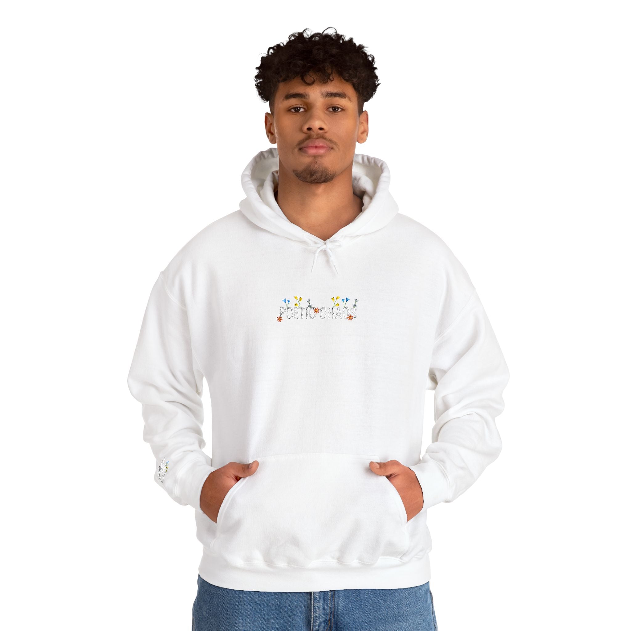 Poetic Chaos Embroided Floral Hoodie