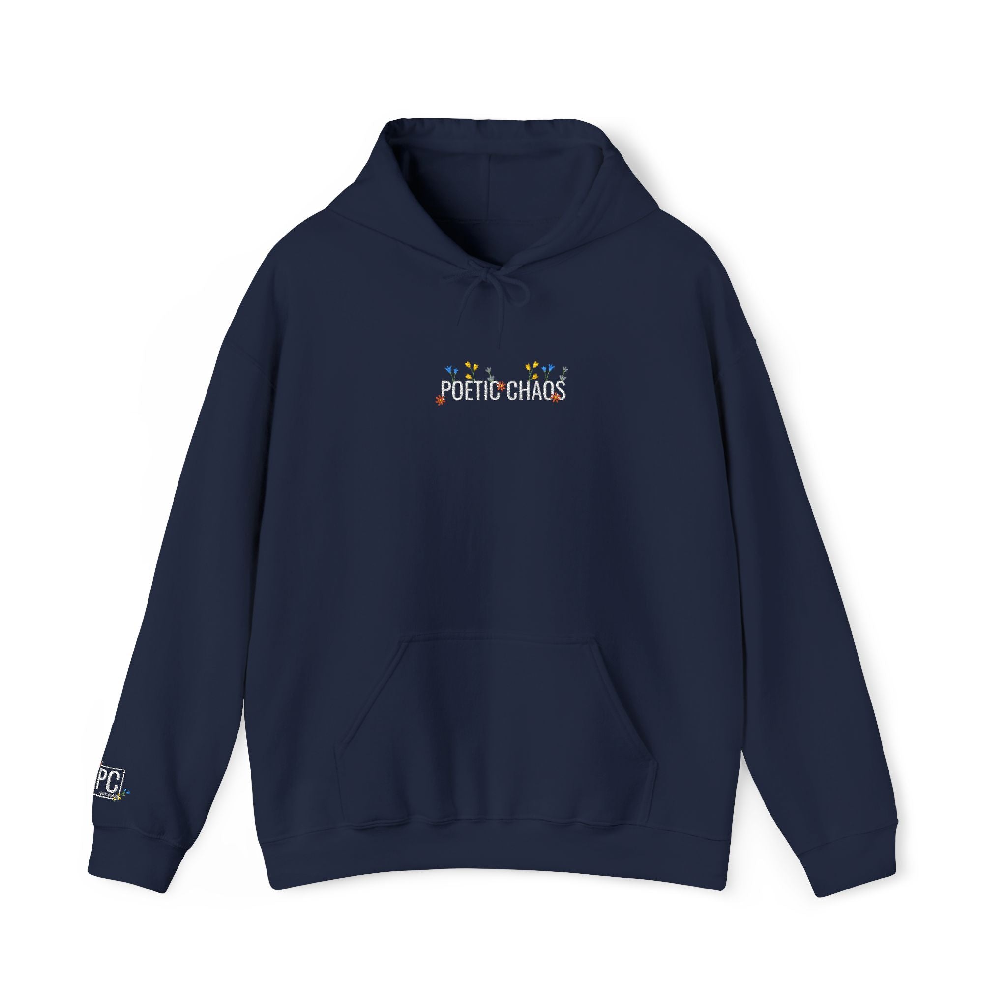 Poetic Chaos Embroided Floral Hoodie