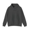 Poetic Chaos Minimalist Hoodie — Small Chest Text Pullover