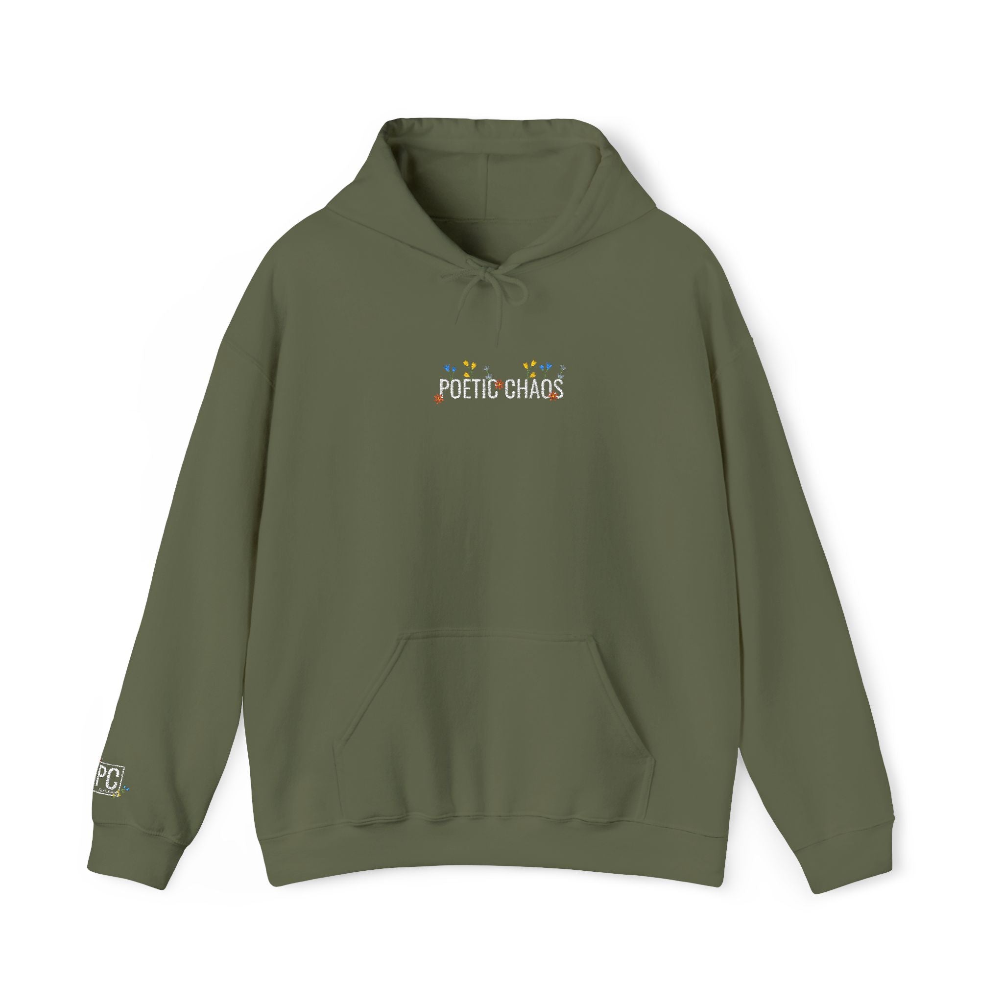 Poetic Chaos Embroided Floral Hoodie