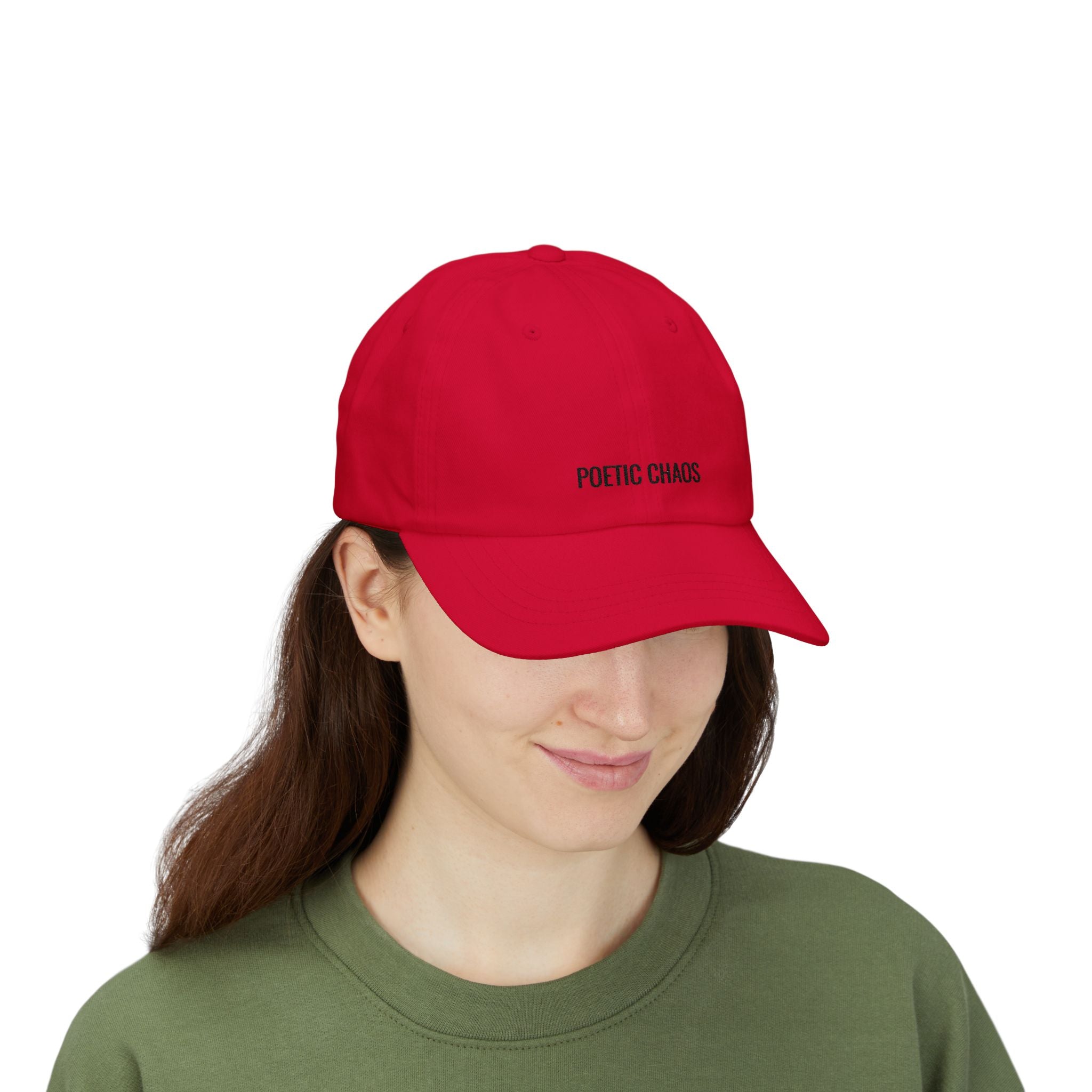 Poetic Chaos Dad Cap - Minimal Embroidered Baseball Hat
