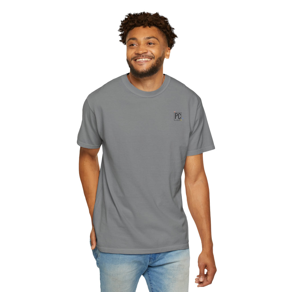 Poetic Chaos Logo T-Shirt — floral design