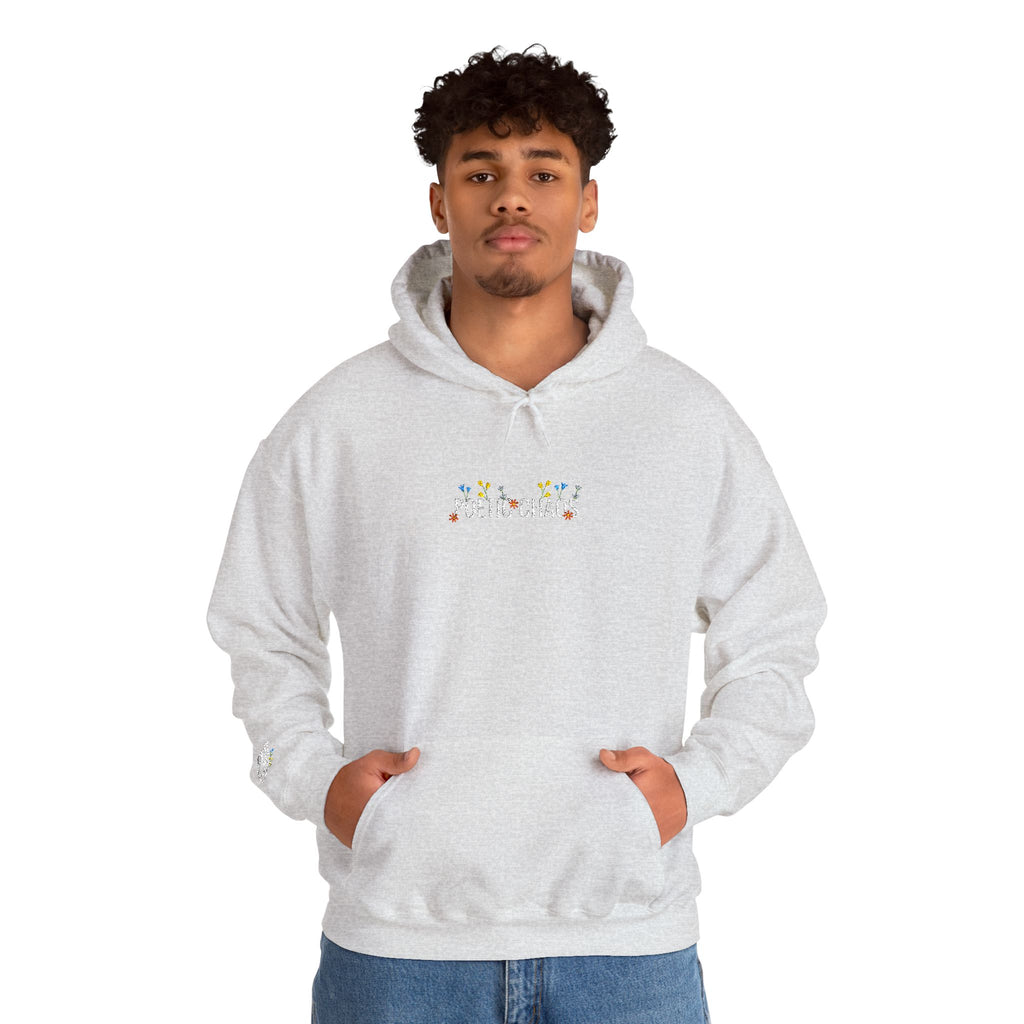 Poetic Chaos Embroided Floral Hoodie