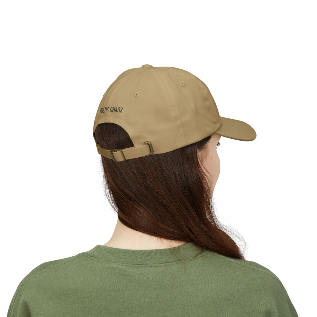 Poetic Chaos Classic Dad Cap — Minimal PC Logo Baseball Hat
