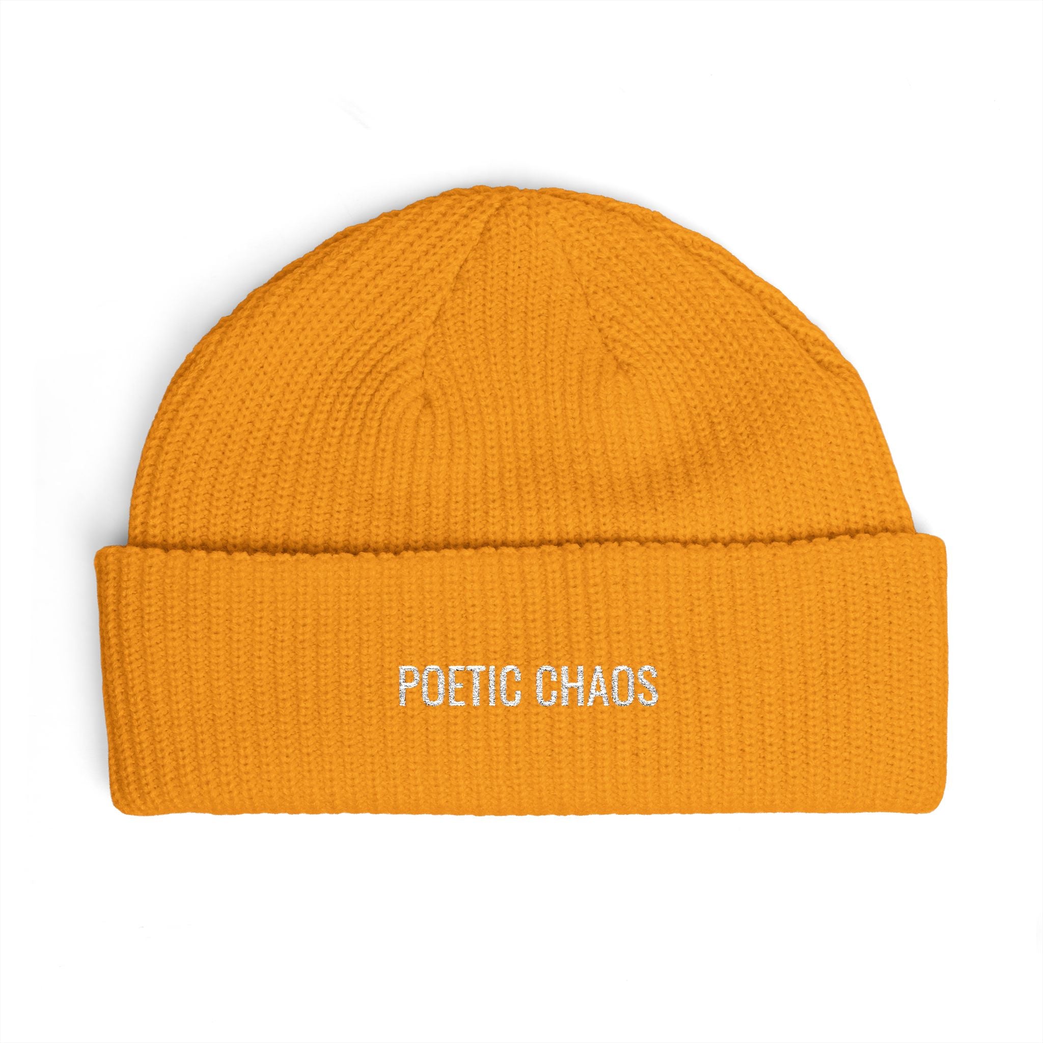 Poetic Chaos Cuff Beanie white label logo