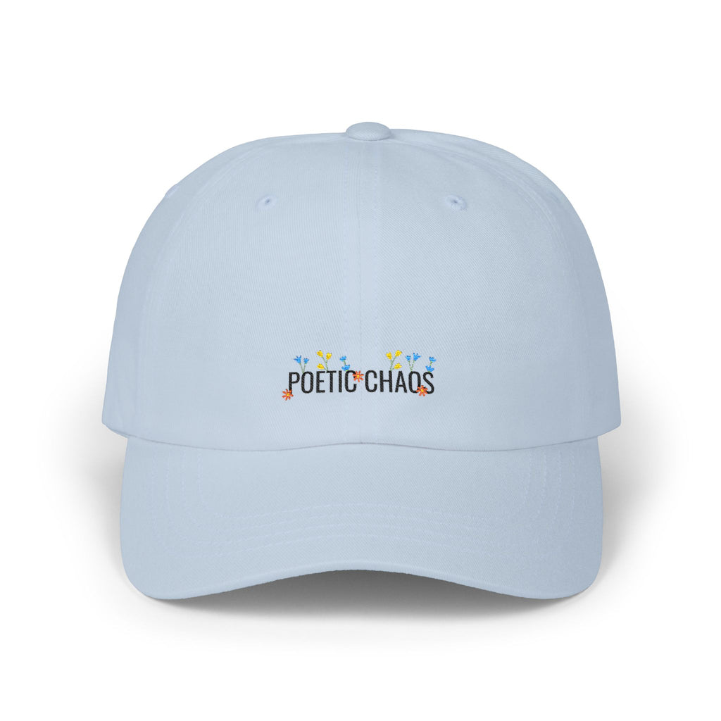 Dad Cap — "Poetic Chaos" Embroidered Floral Dad Hat