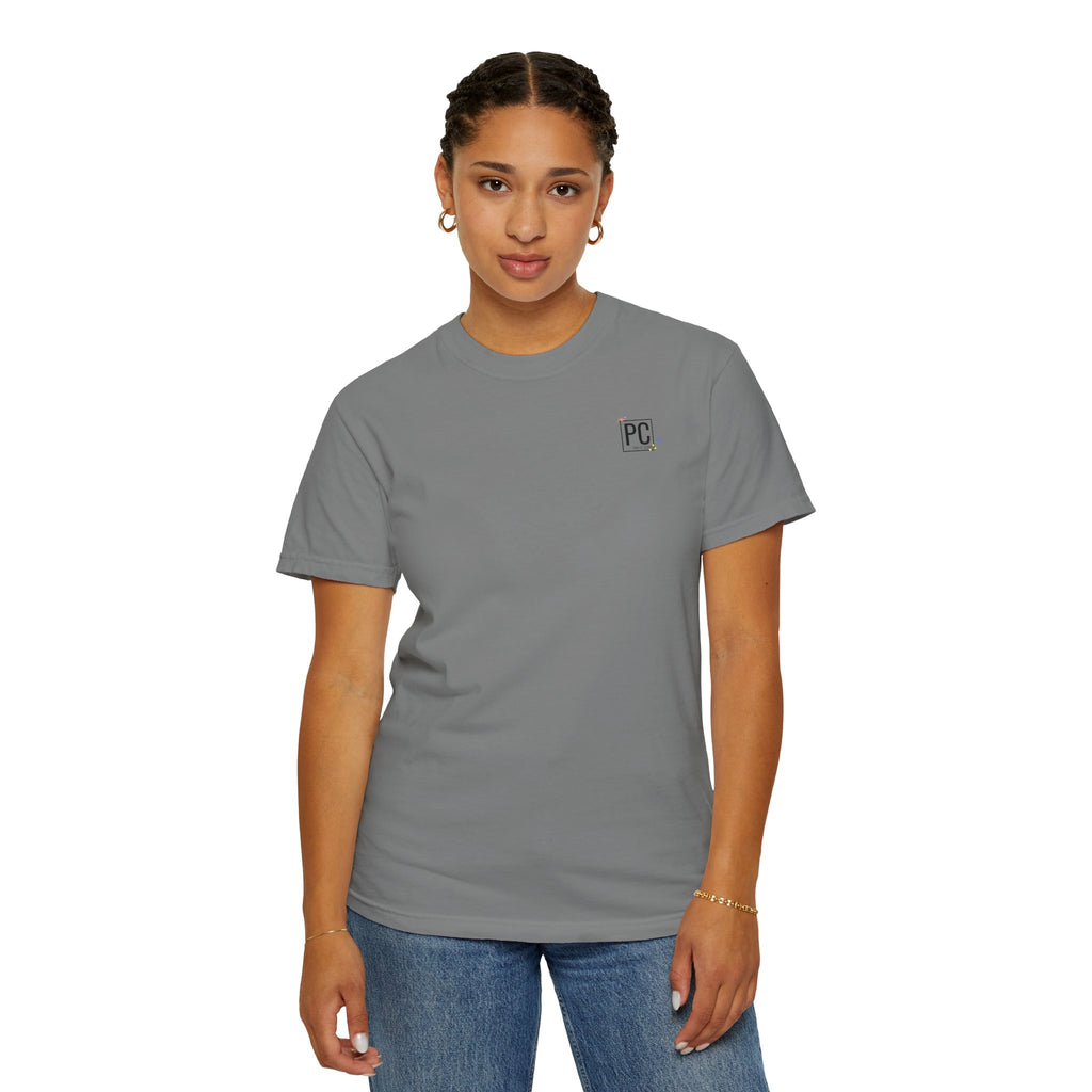 Poetic Chaos Logo T-Shirt — floral design