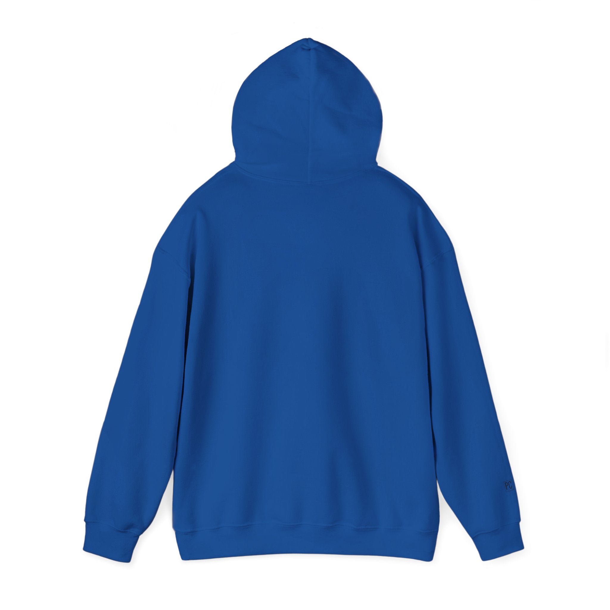 Poetic Chaos Minimalist Hoodie — Small Chest Text Pullover