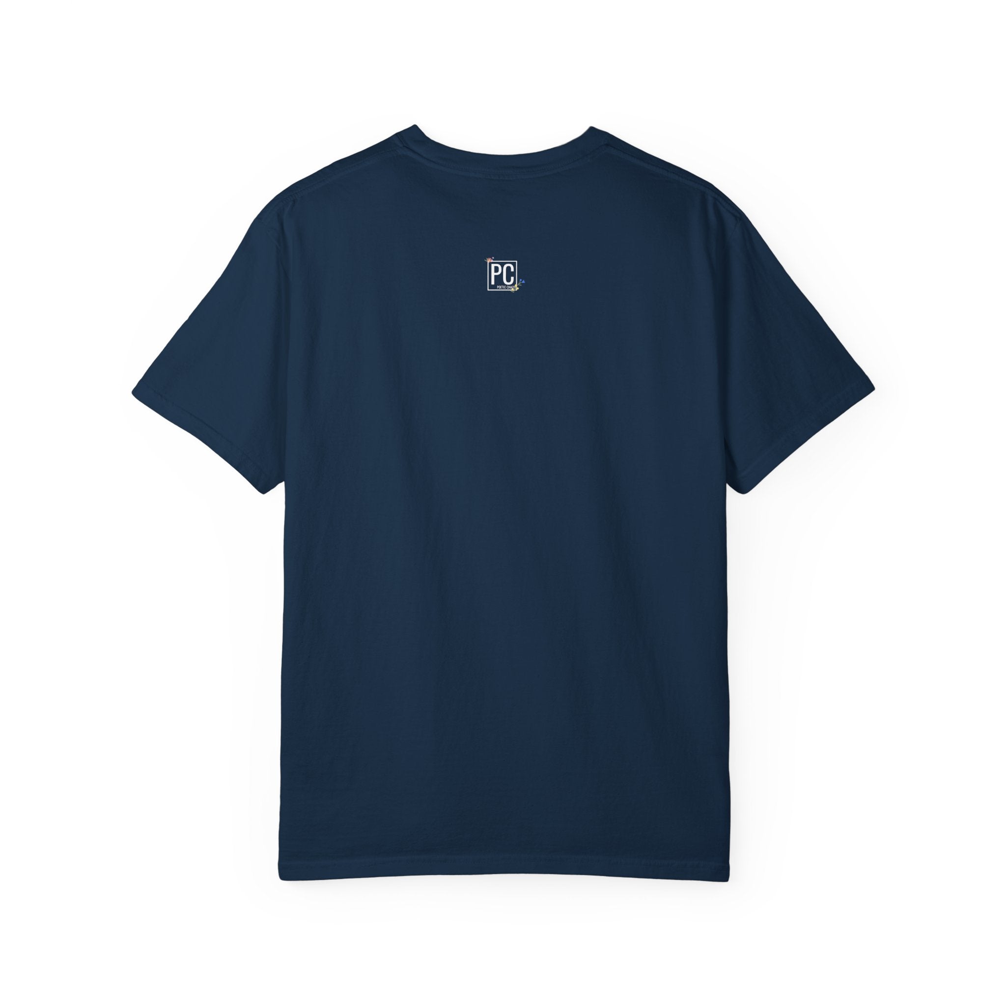 Poetic chaos minimal t-shirts floral white label