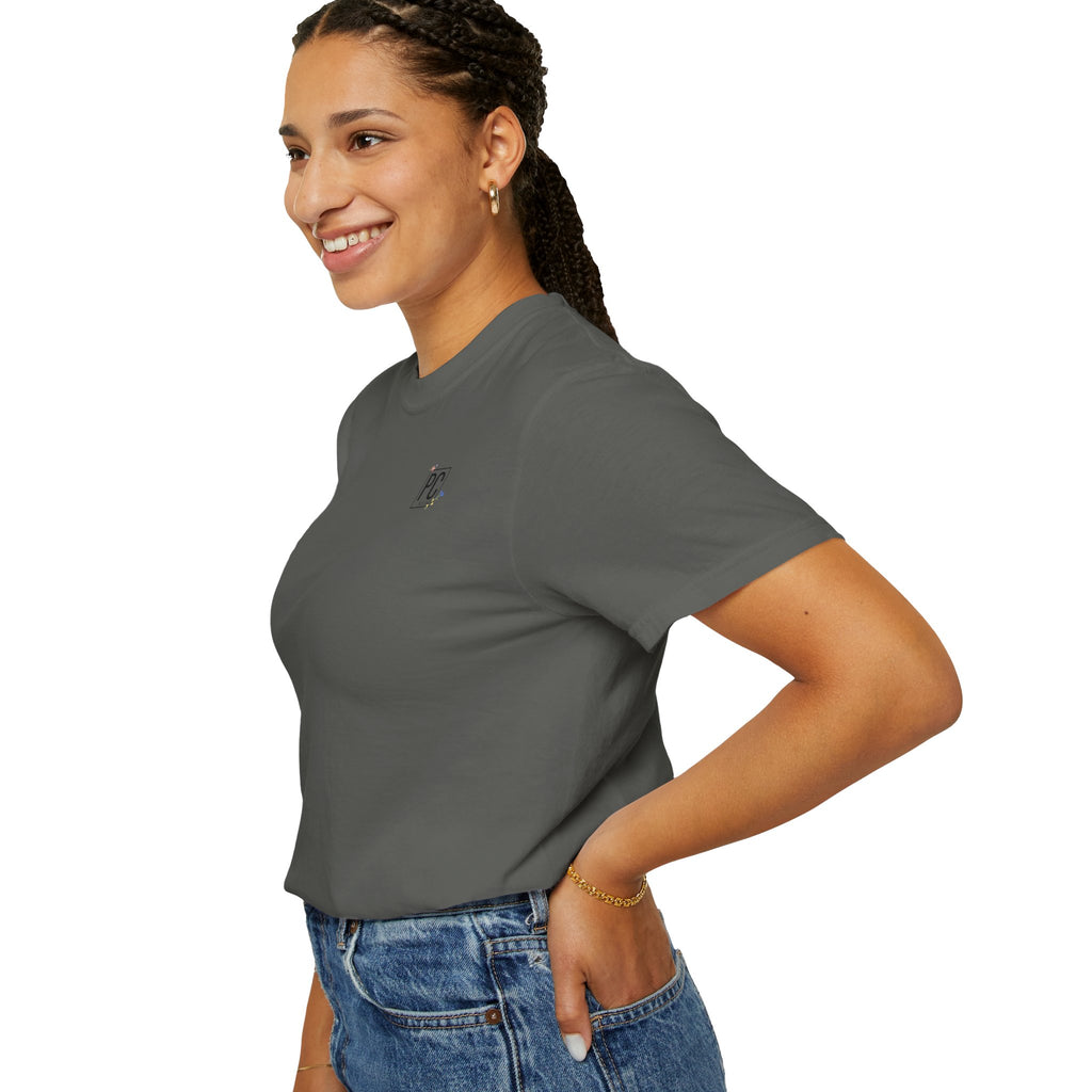 Poetic Chaos Logo T-Shirt — floral design