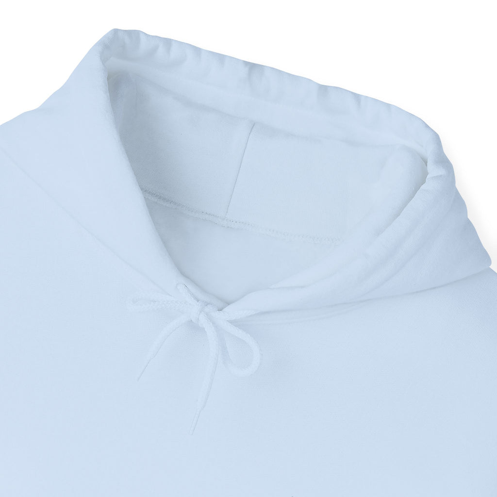 Poetic Chaos embroided white logo hoodie