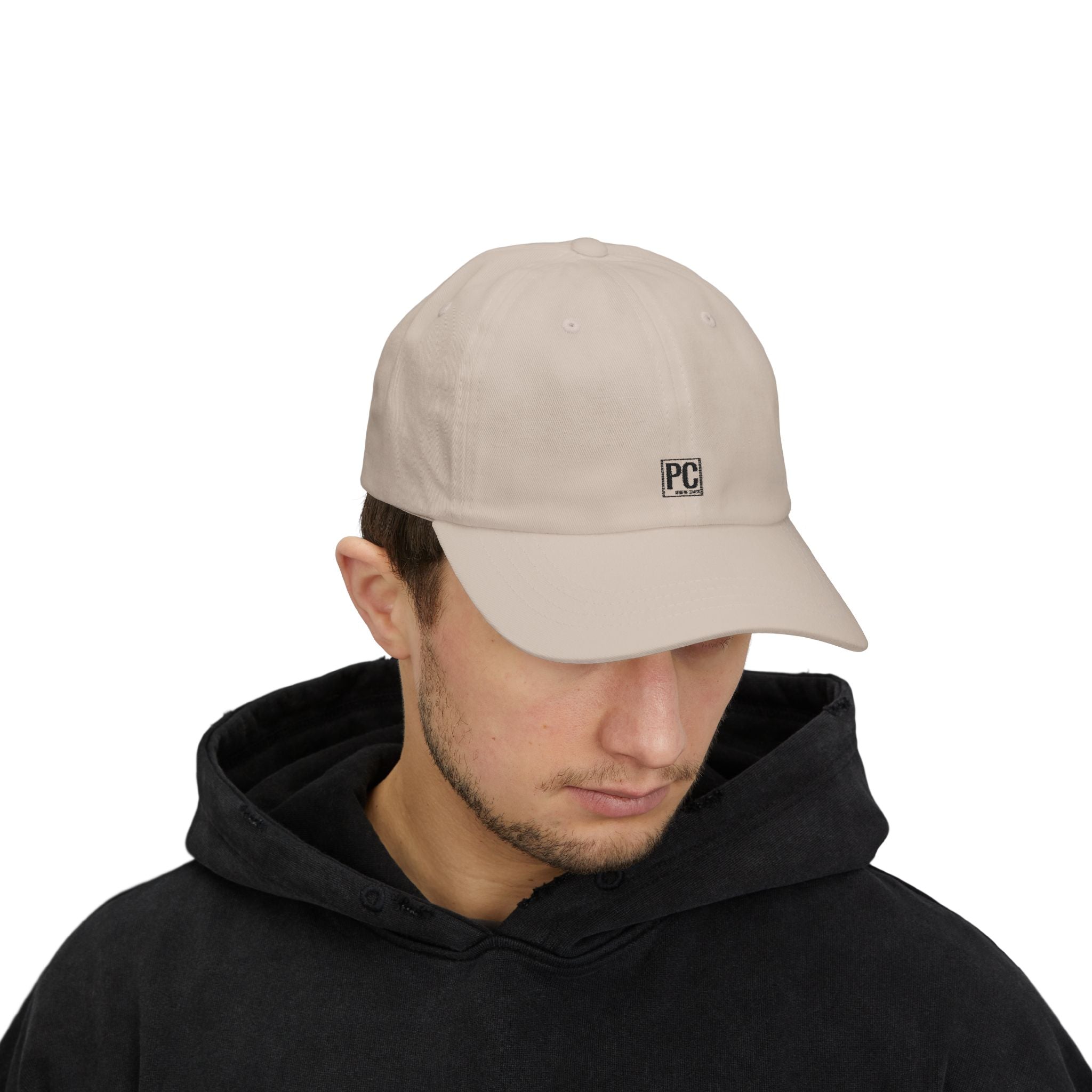 Poetic Chaos Classic Dad Cap — Minimal PC Logo Baseball Hat
