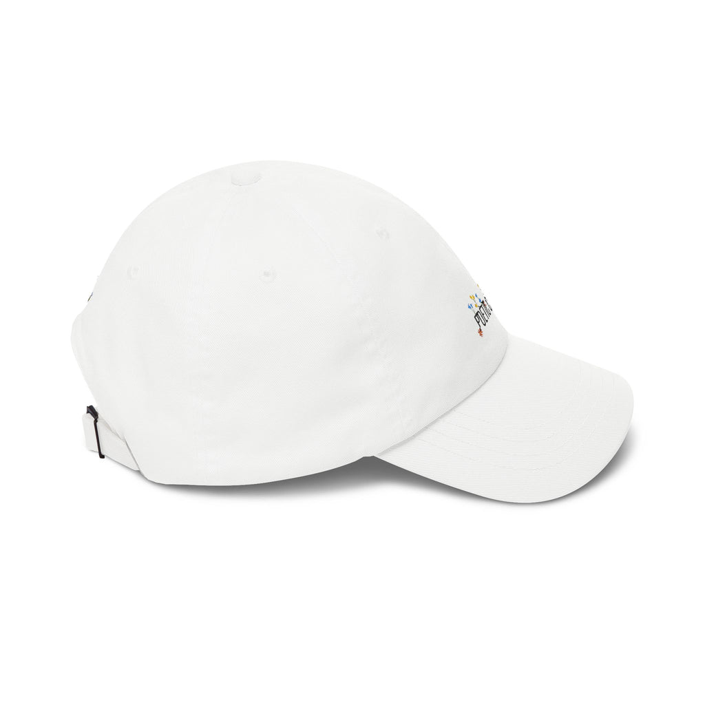 Dad Cap — "Poetic Chaos" Embroidered Floral Dad Hat