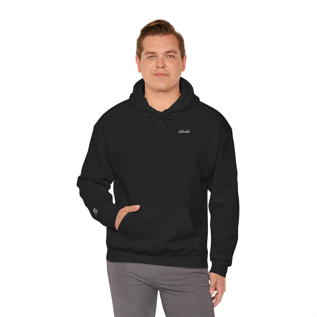 Poetic Chaos Pullover Hoodie Floral White Logo