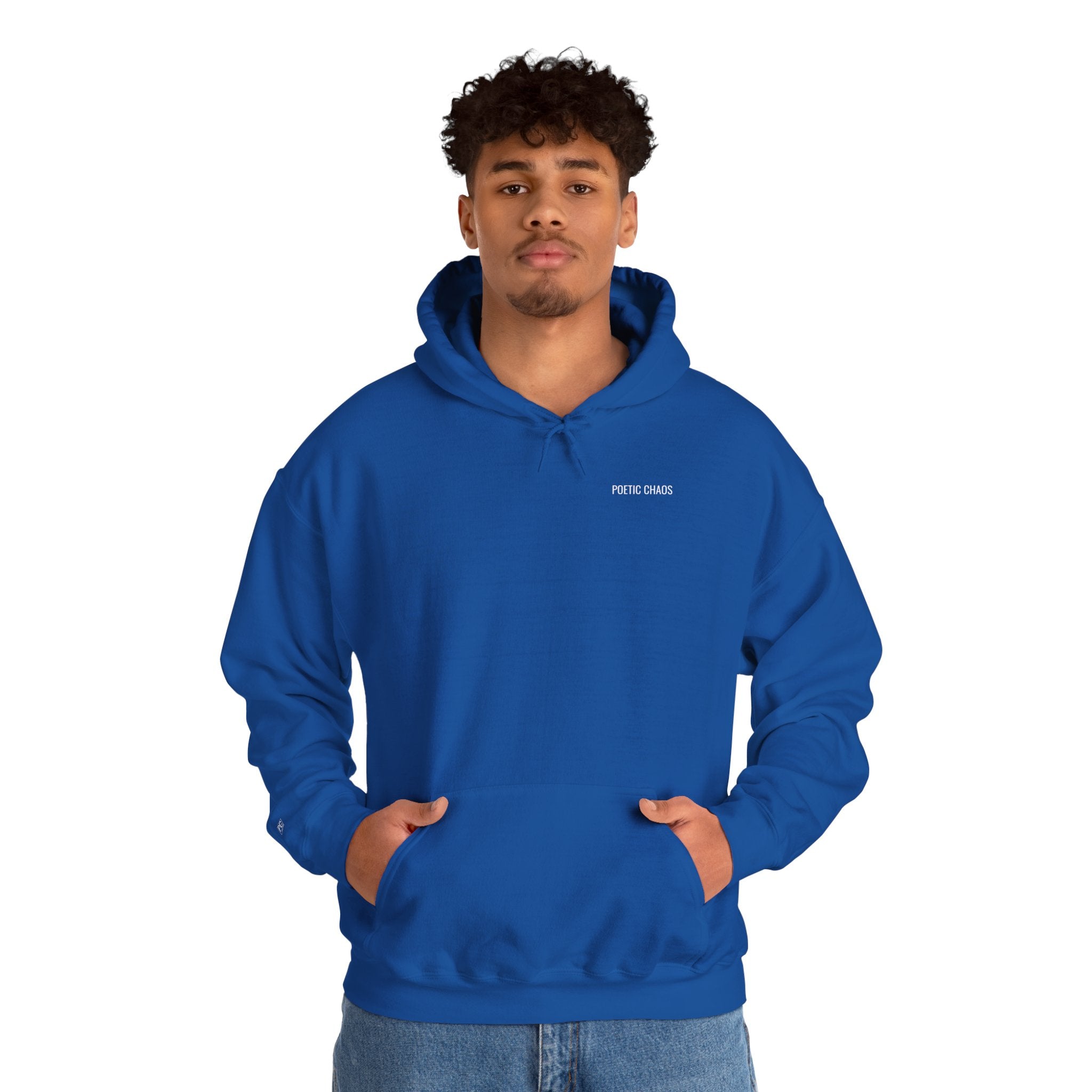 Poetic Chaos Hoodie –White label logo Cozy Streetwear Pullover