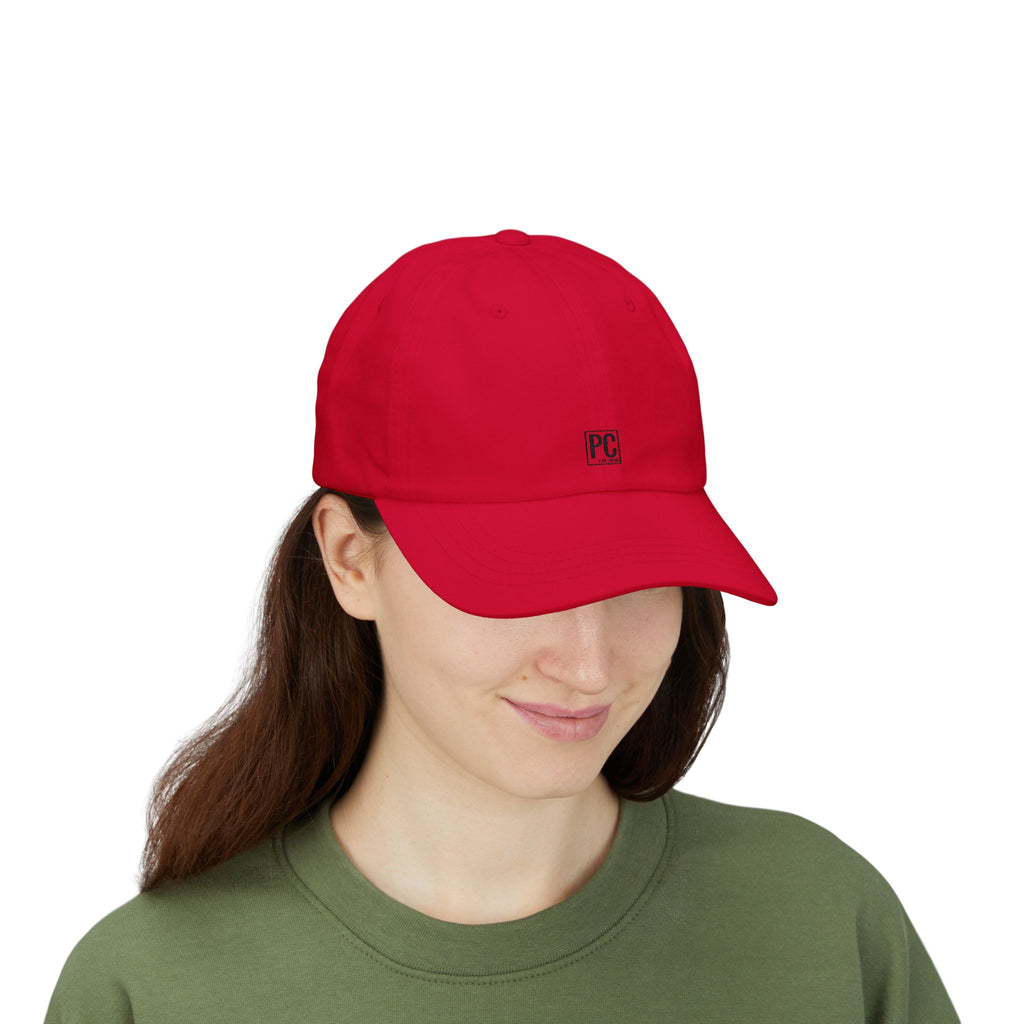 Poetic Chaos Classic Dad Cap — Minimal PC Logo Baseball Hat