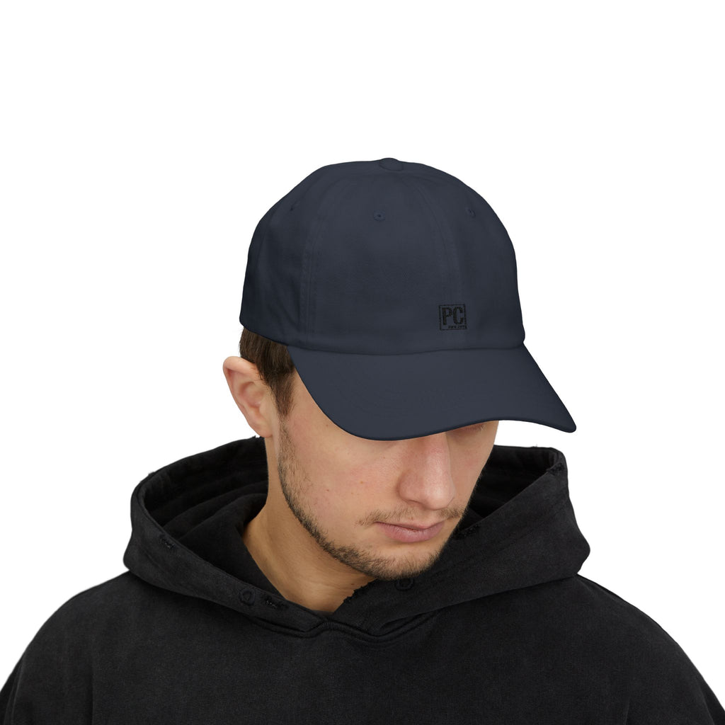 Poetic Chaos Classic Dad Cap — Minimal PC Logo Baseball Hat