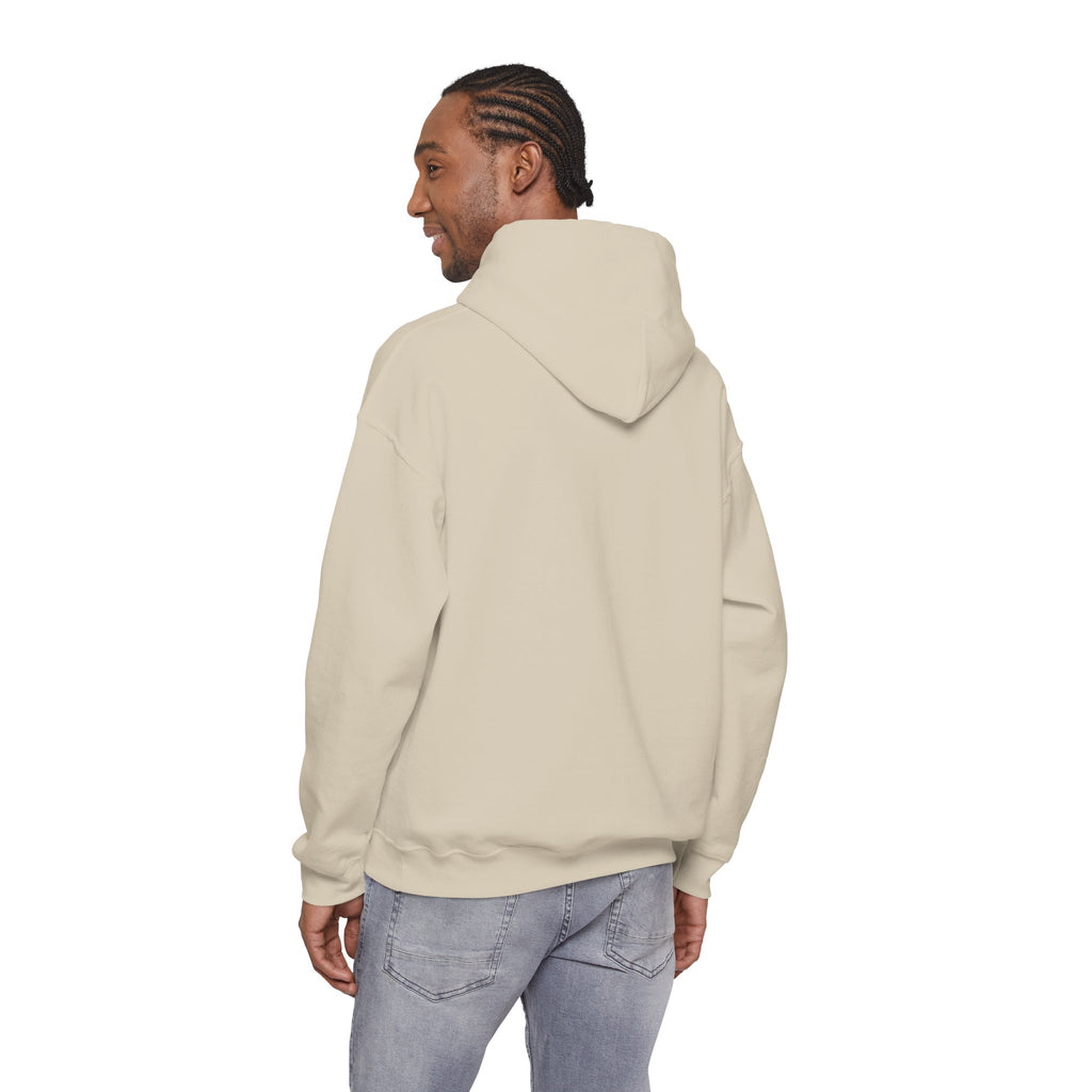Poetic Chaos Minimalist Hoodie — Small Chest Text Pullover