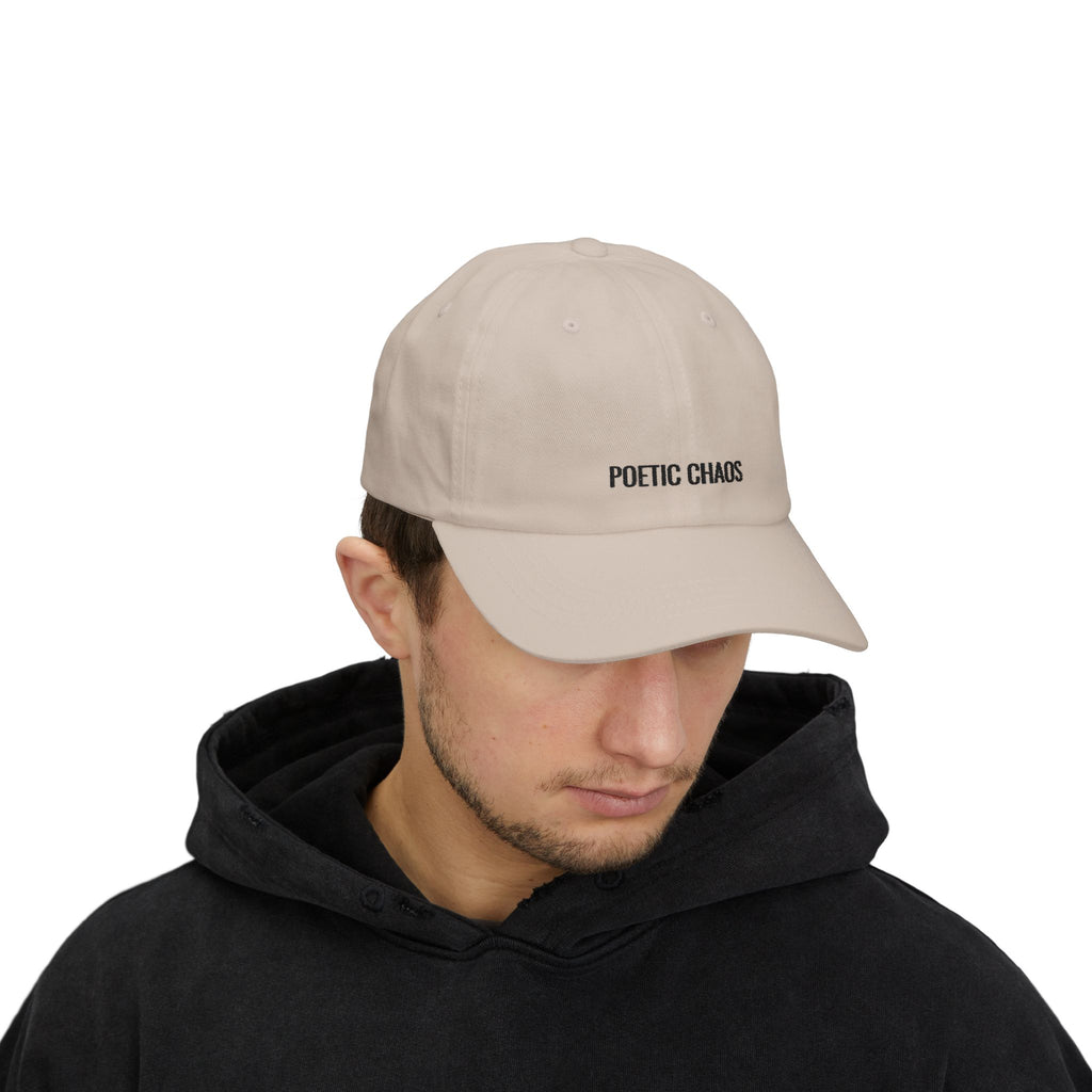 Poetic Chaos Dad Cap - Minimal Embroidered Baseball Hat