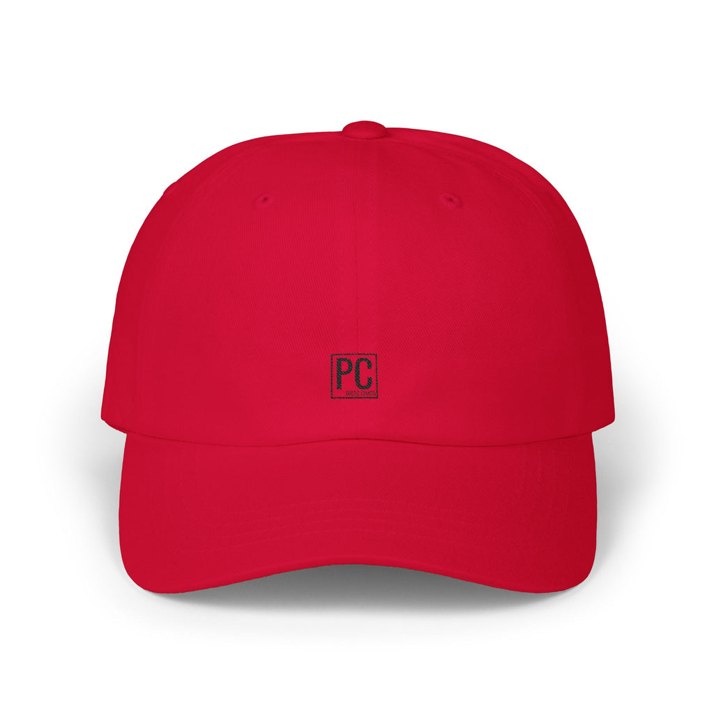 Poetic Chaos Classic Dad Cap — Minimal PC Logo Baseball Hat