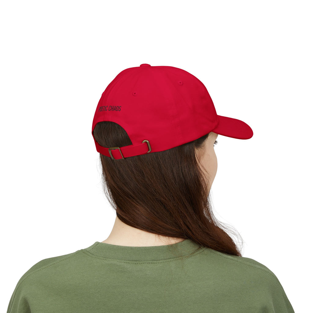 Poetic Chaos Classic Dad Cap — Minimal PC Logo Baseball Hat