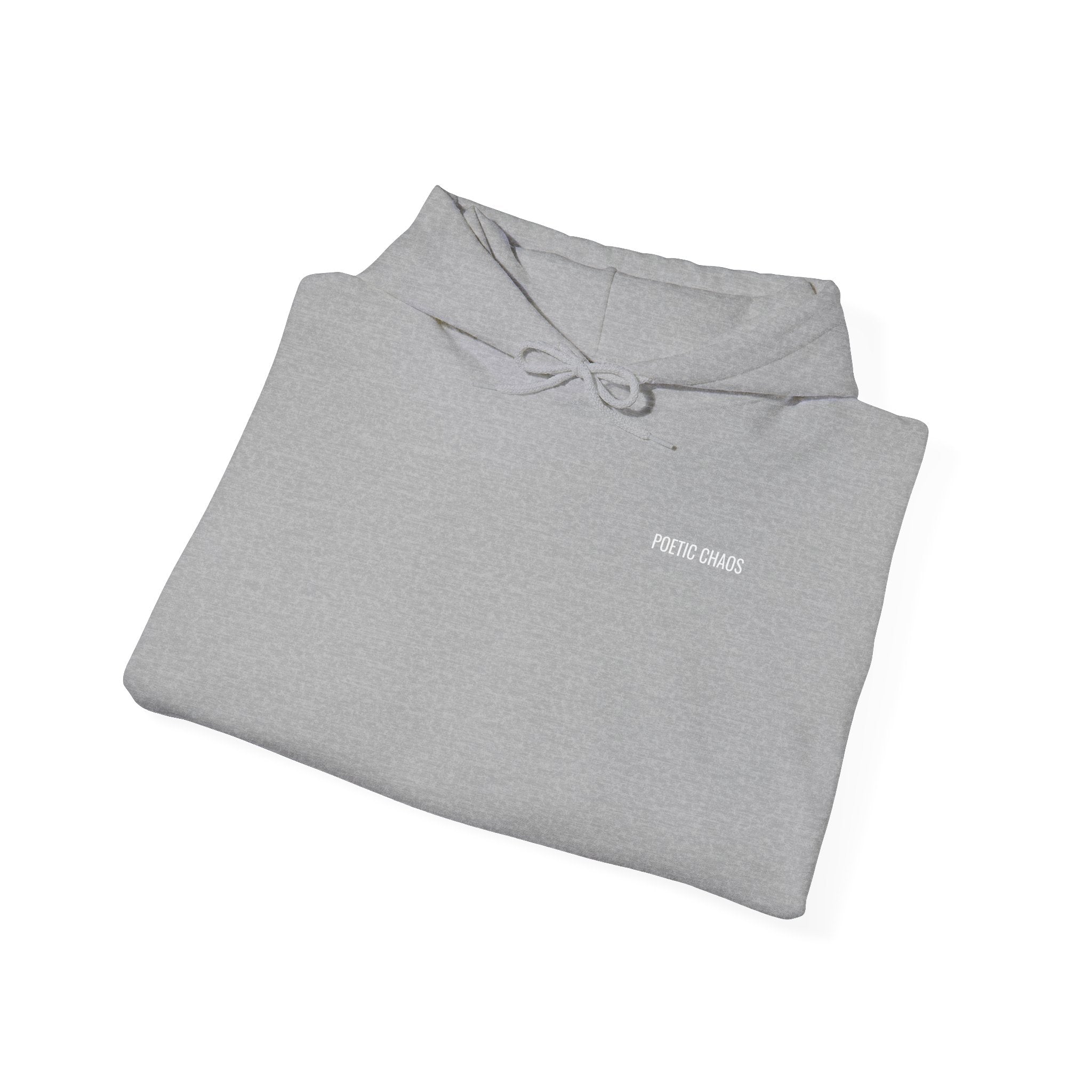 Poetic Chaos Hoodie –White label logo Cozy Streetwear Pullover