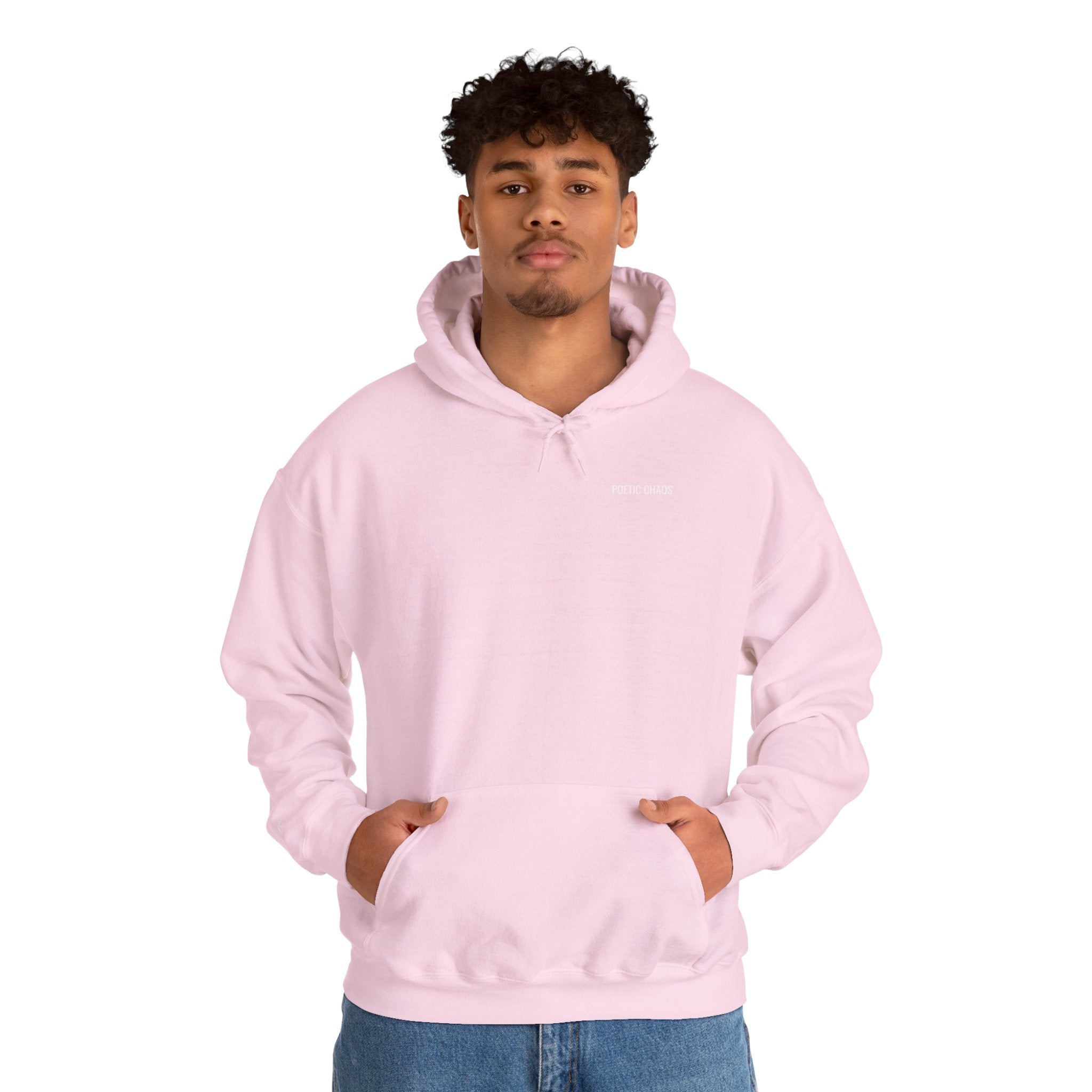 Poetic Chaos Hoodie –White label logo Cozy Streetwear Pullover