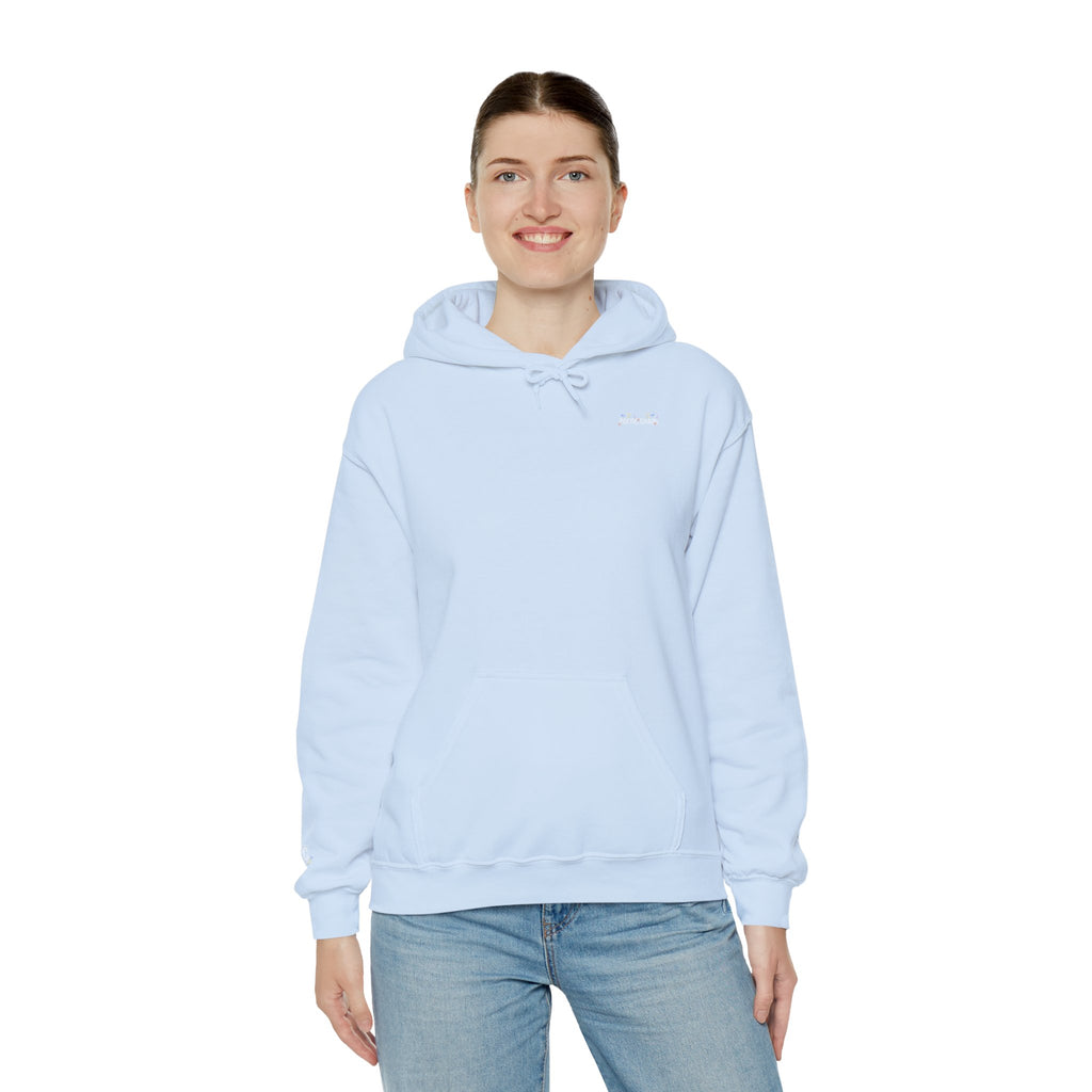 Poetic Chaos Pullover Hoodie Floral White Logo