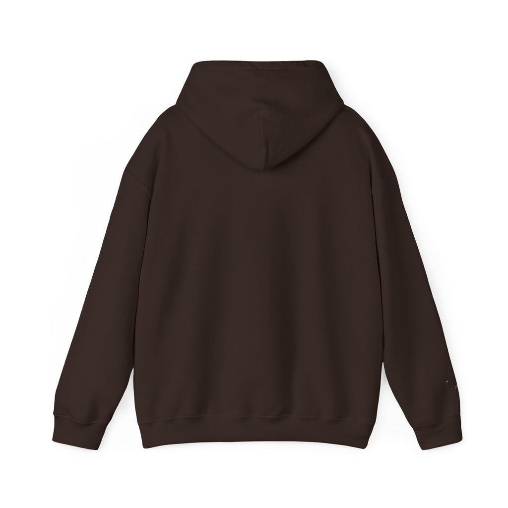 Minimalist 'Pale Chaos' Hoodie – Subtle Text floral Logo Pullover