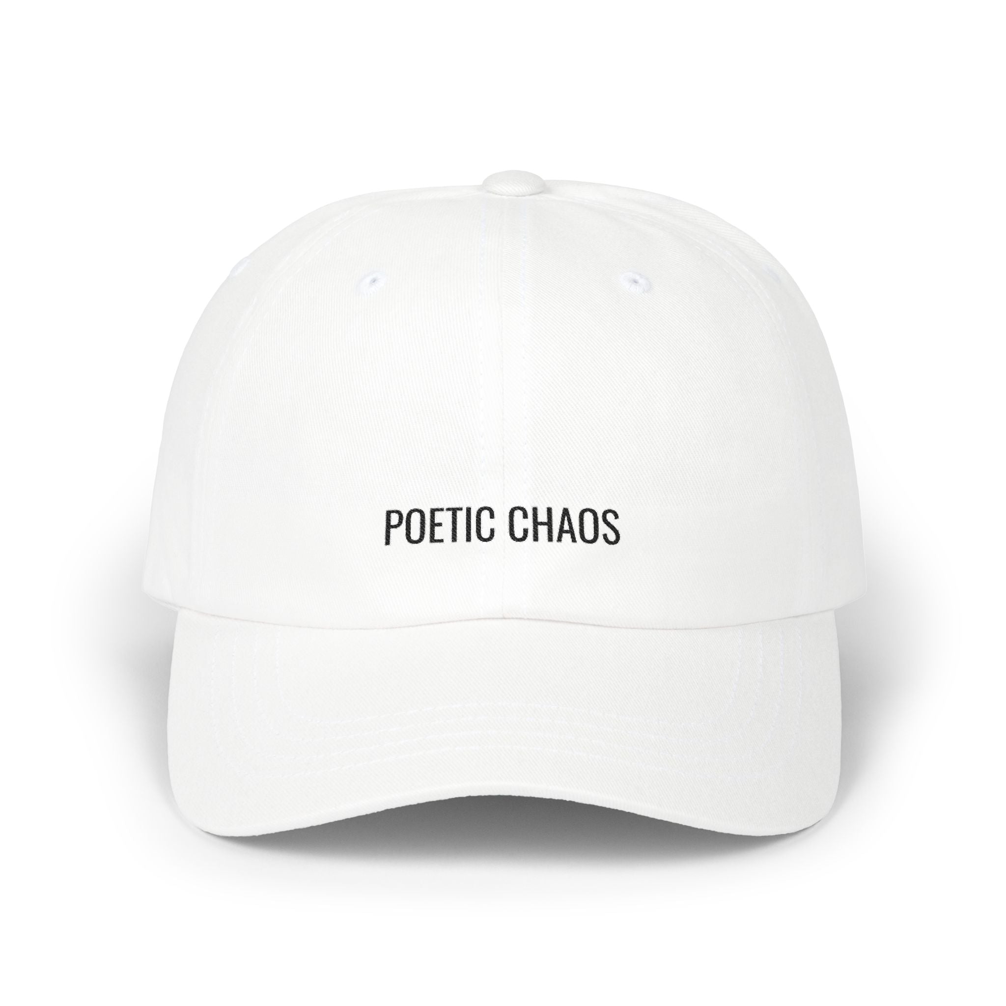 Poetic Chaos Dad Cap - Minimal Embroidered Baseball Hat
