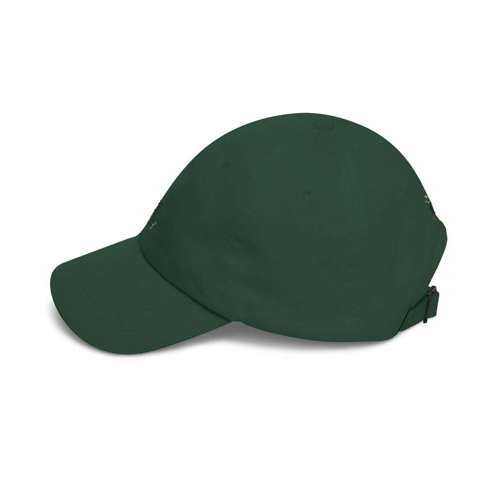 Dad Cap — 'PC' floral Logo & "Poetic Chaos" Embroidered Casual Baseball Hat