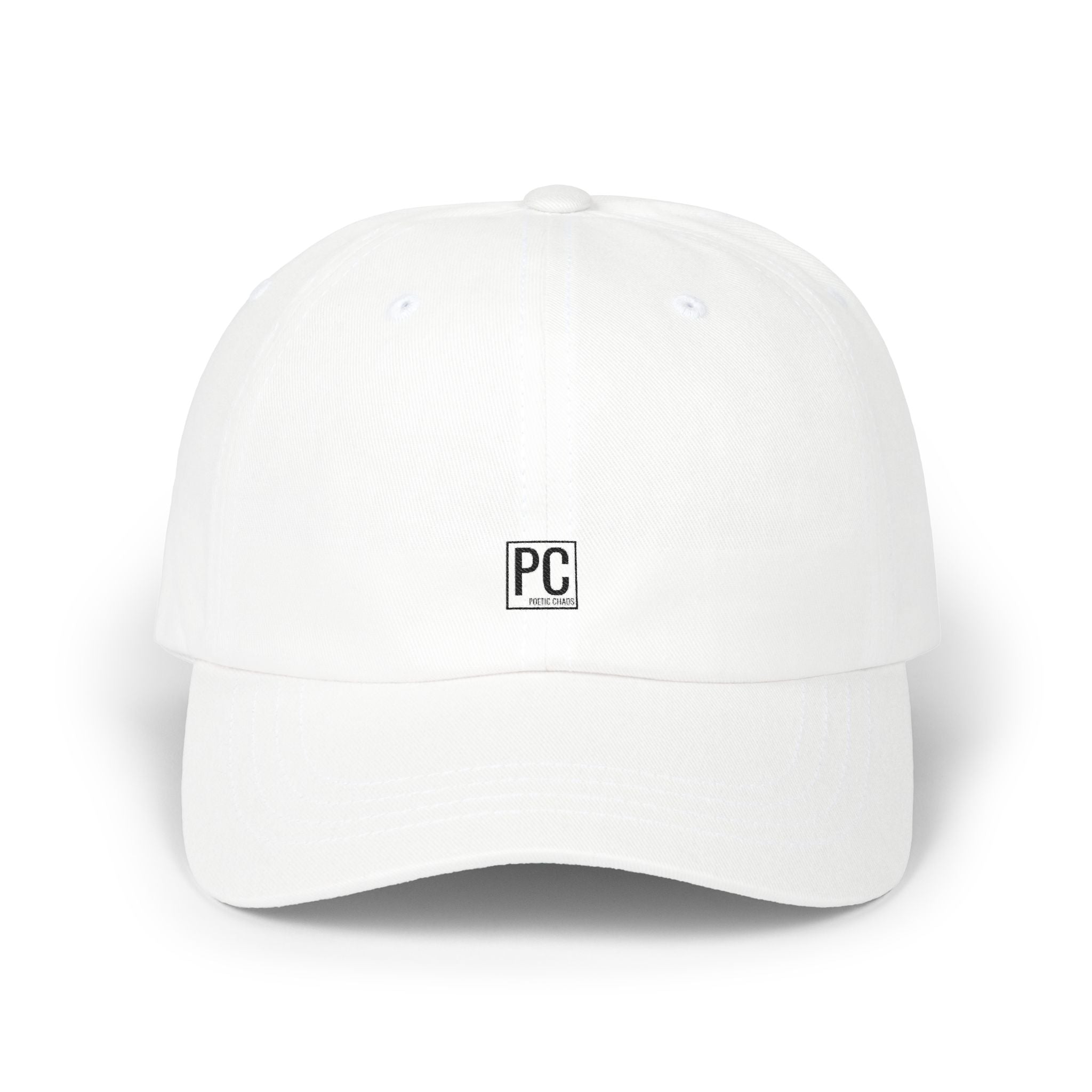 Poetic Chaos Classic Dad Cap — Minimal PC Logo Baseball Hat