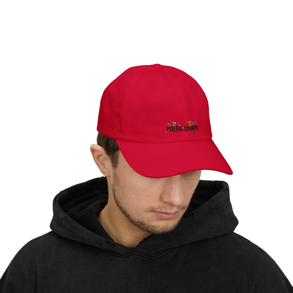 Dad Cap — "Poetic Chaos" Embroidered Floral Dad Hat