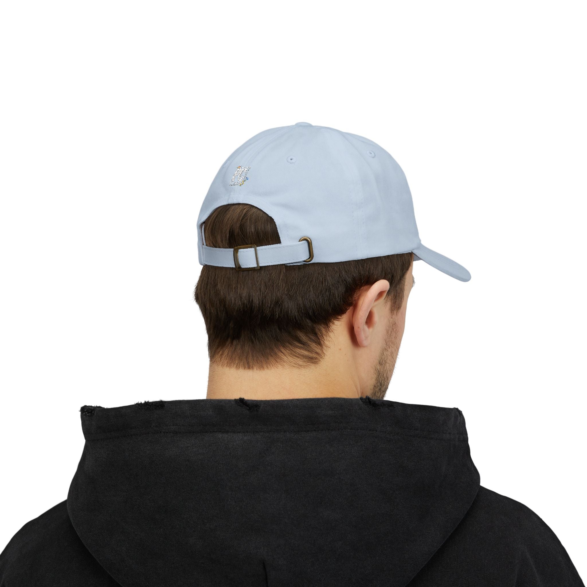 Poetic Chaos white floral logo dad cap-embroided