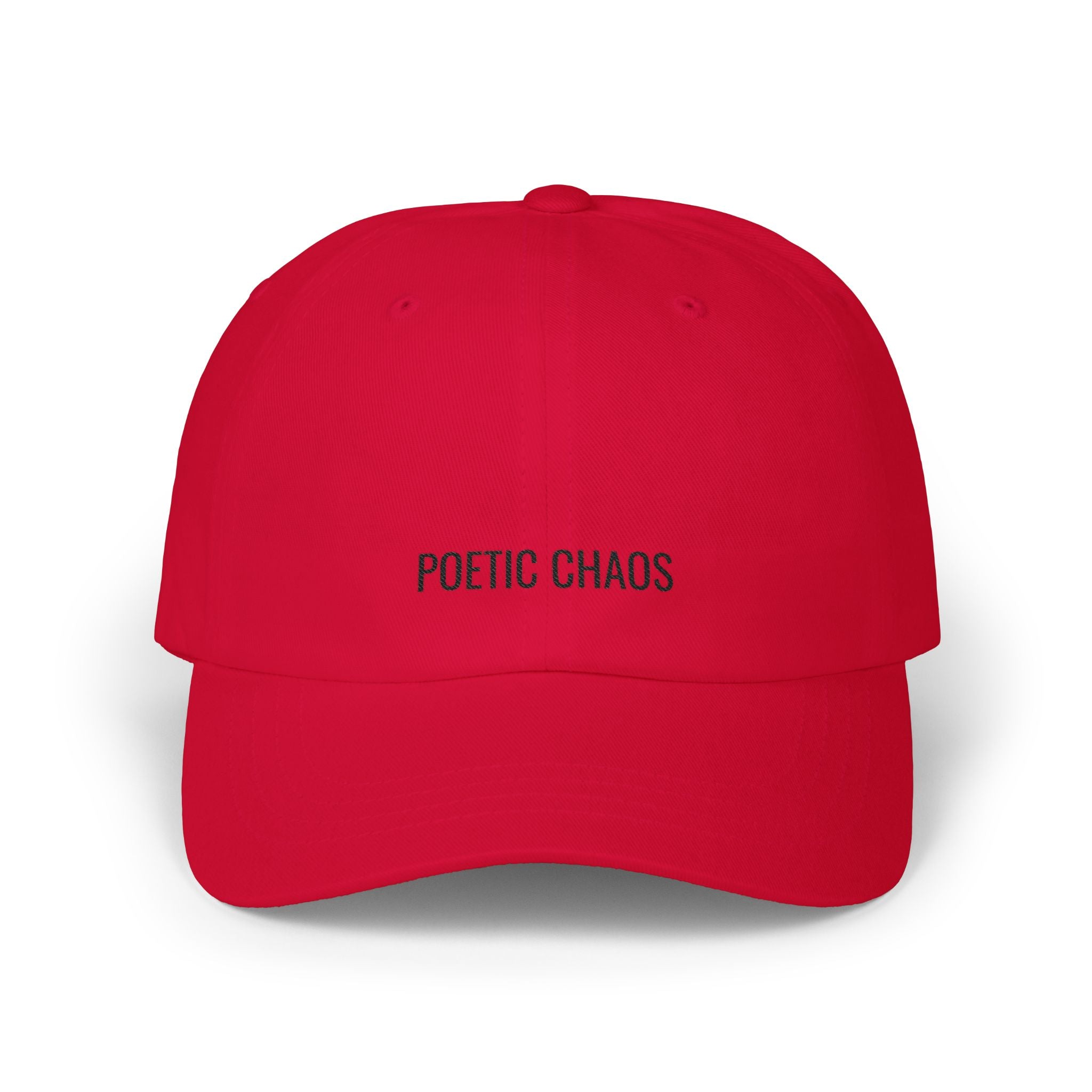 Poetic Chaos Dad Cap - Minimal Embroidered Baseball Hat