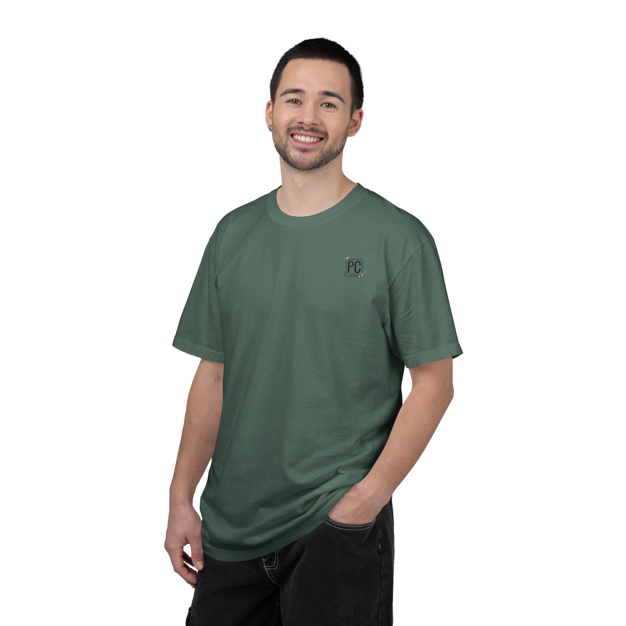 Poetic Chaos Logo T-Shirt — floral design