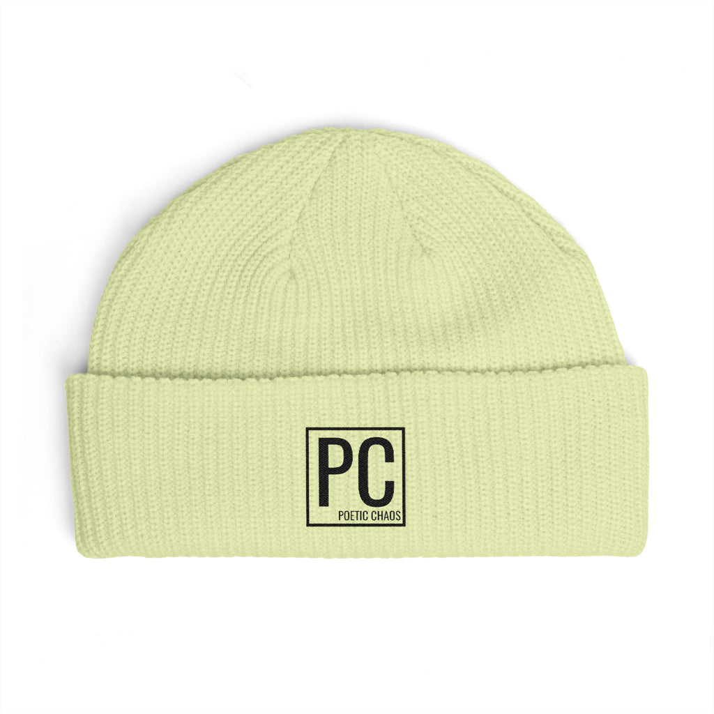 PC Logo Cuff Beanie — Knit Winter Hat with Embroidered Patch