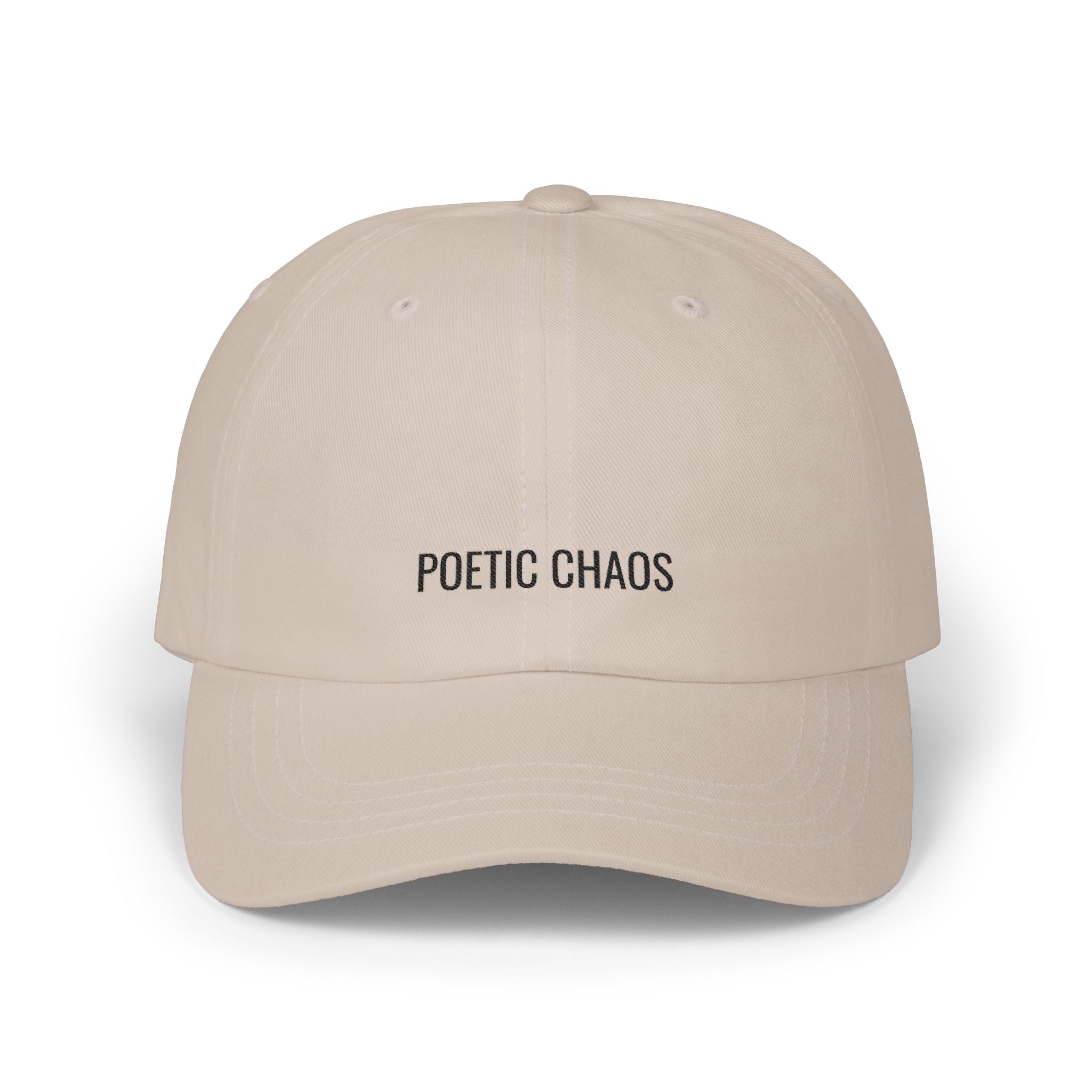Poetic Chaos Dad Cap - Minimal Embroidered Baseball Hat
