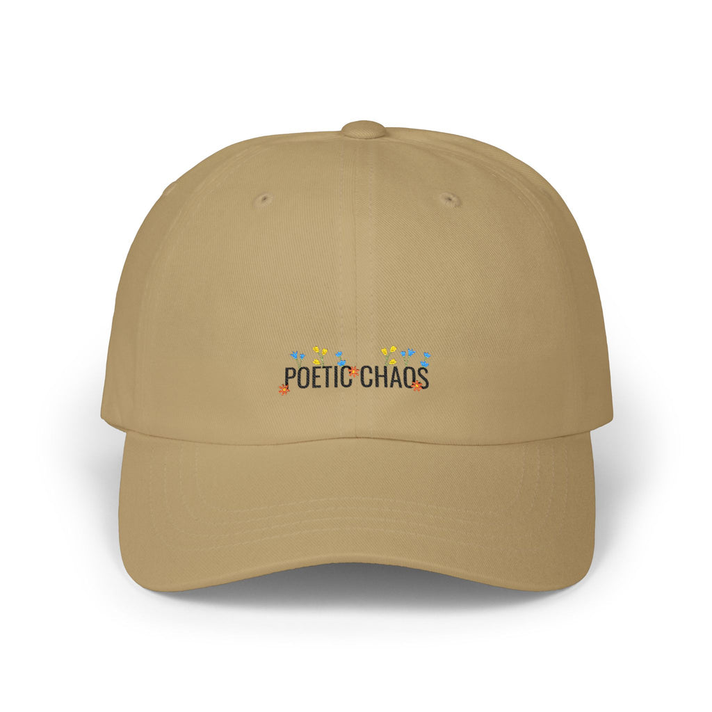 Dad Cap — "Poetic Chaos" Embroidered Floral Dad Hat