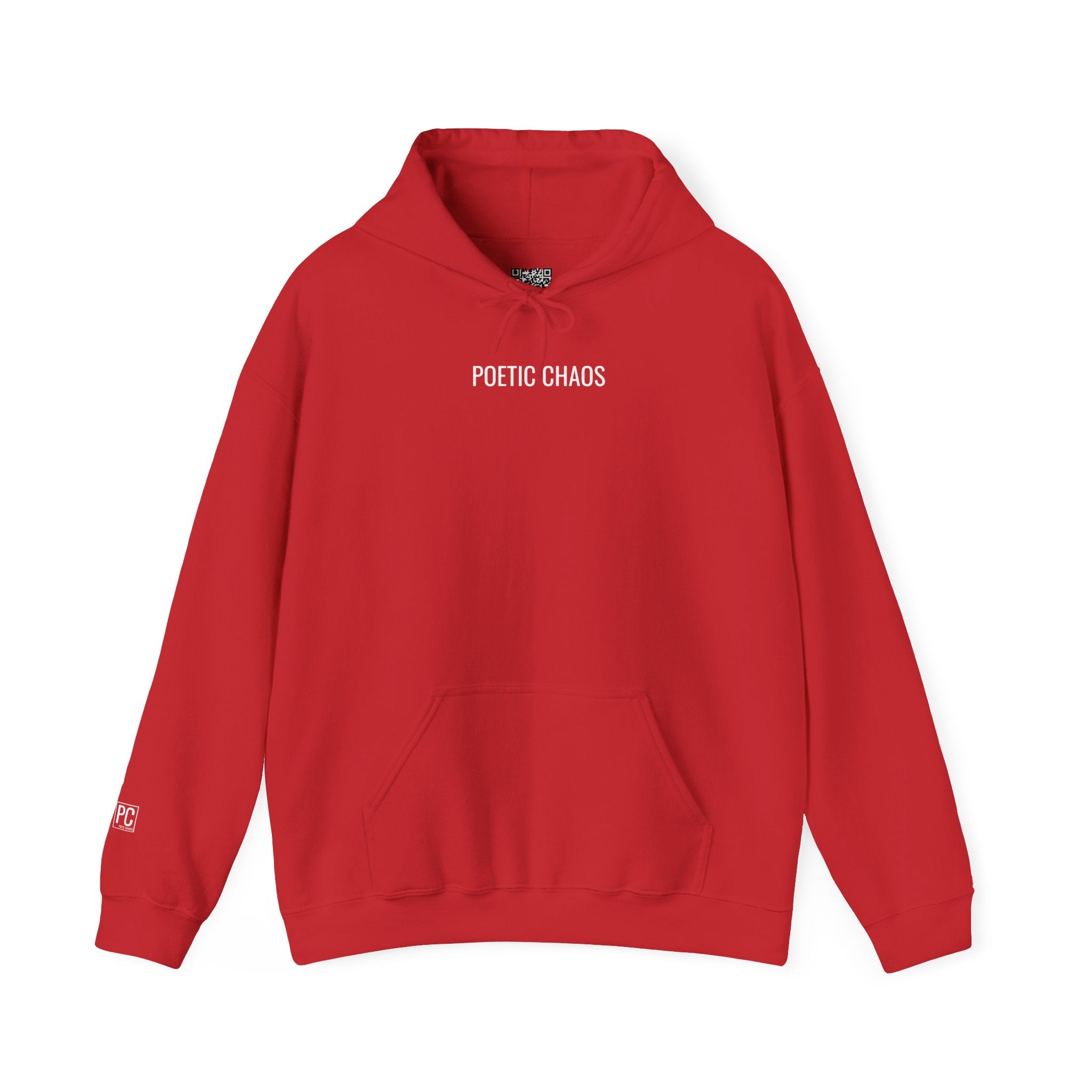 Poetic Chaos Hoodie — Minimal Black Streetwear Pullover white label