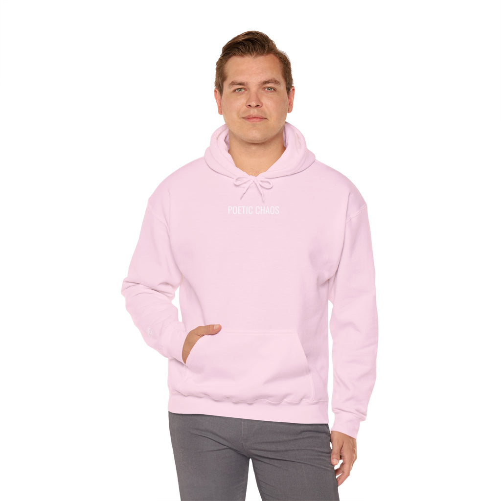 Poetic Chaos Hoodie — Minimal Black Streetwear Pullover white label