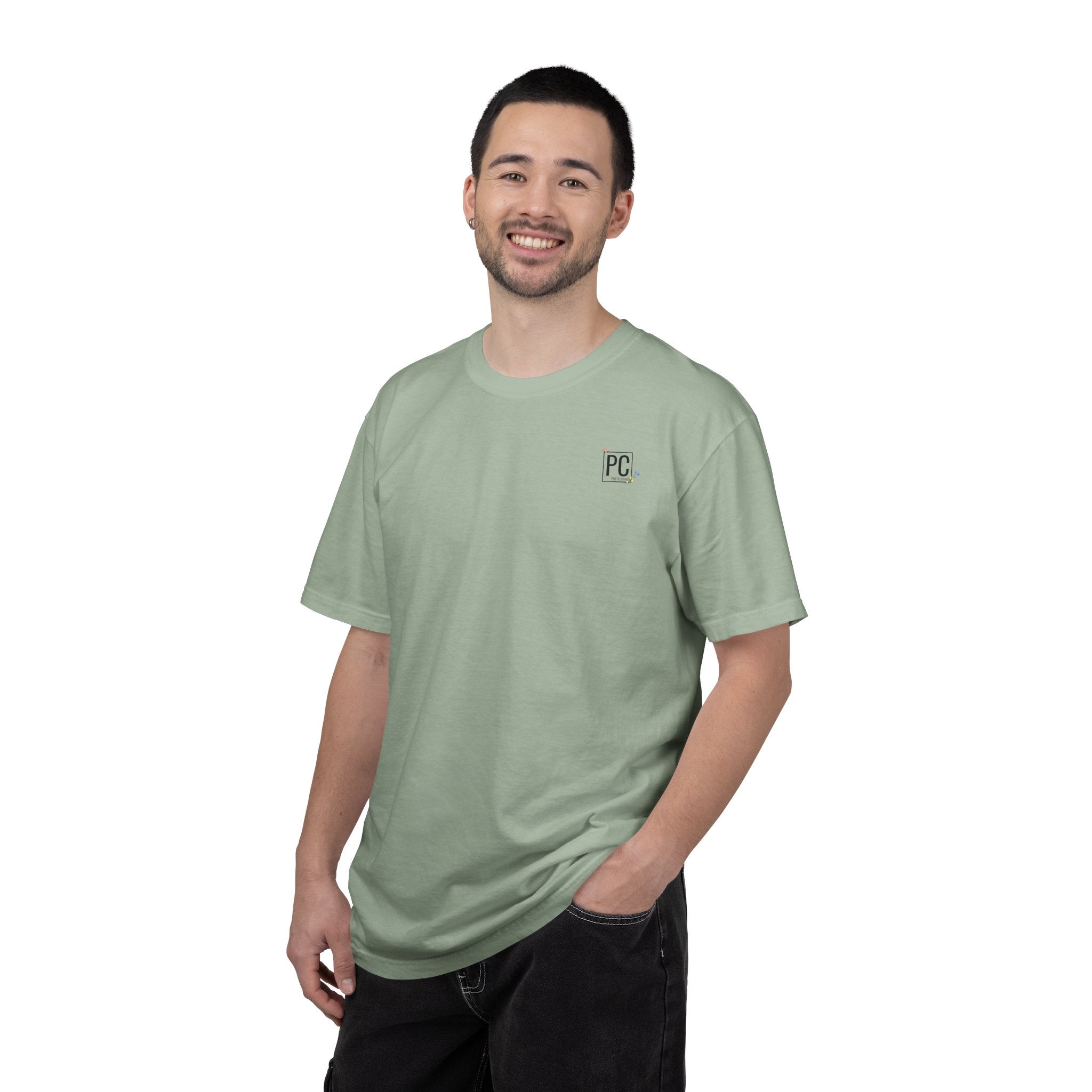 Poetic Chaos Logo T-Shirt — floral design