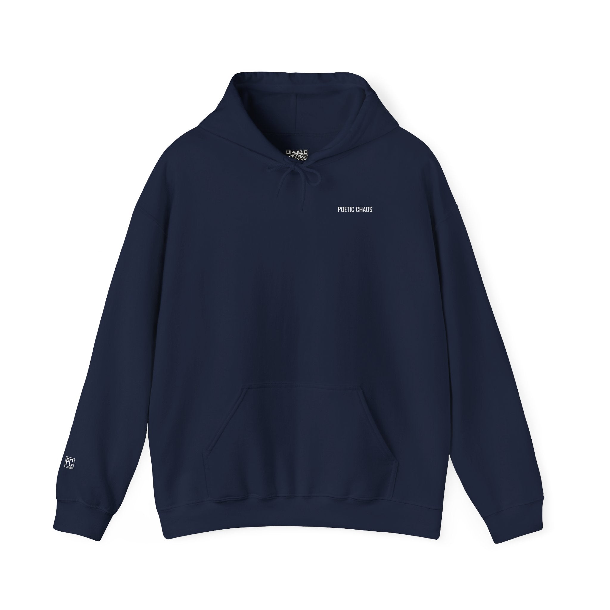 Poetic Chaos Hoodie –White label logo Cozy Streetwear Pullover