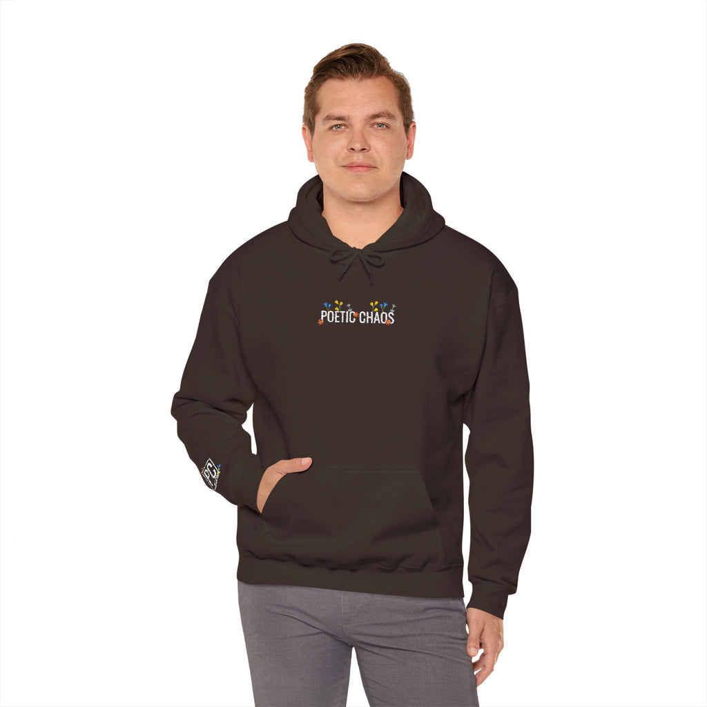 Poetic Chaos Embroided Floral Hoodie